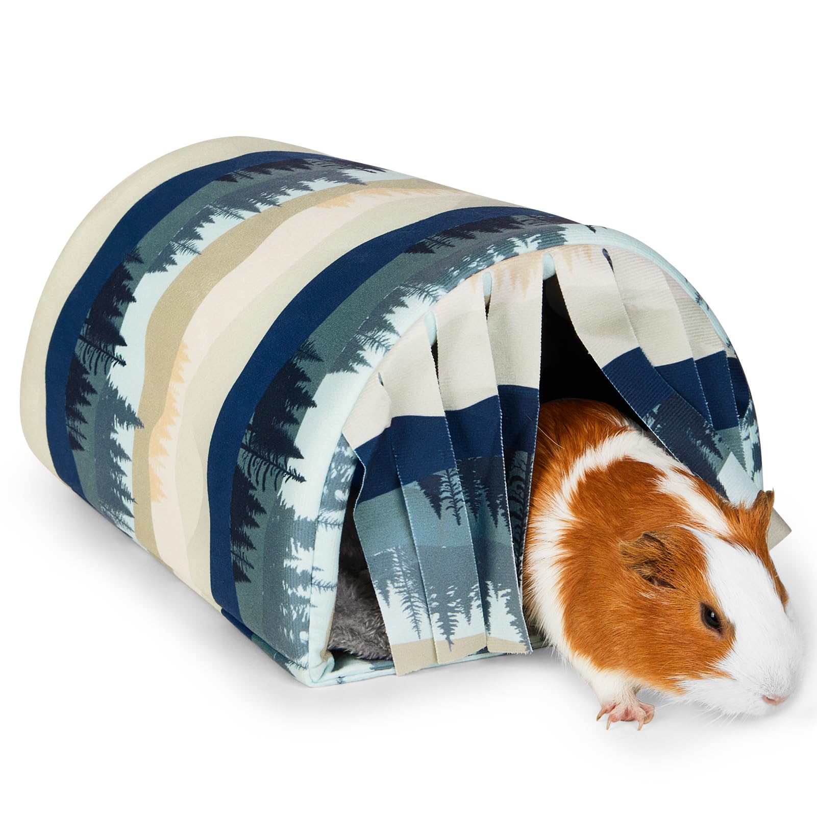 Guinea Pig Hideout Washable Guinea Pigs Tunnel With Curtains Hamster Hideout Cozy Guinea Piggy House Fit For Guinea Pig Cages So