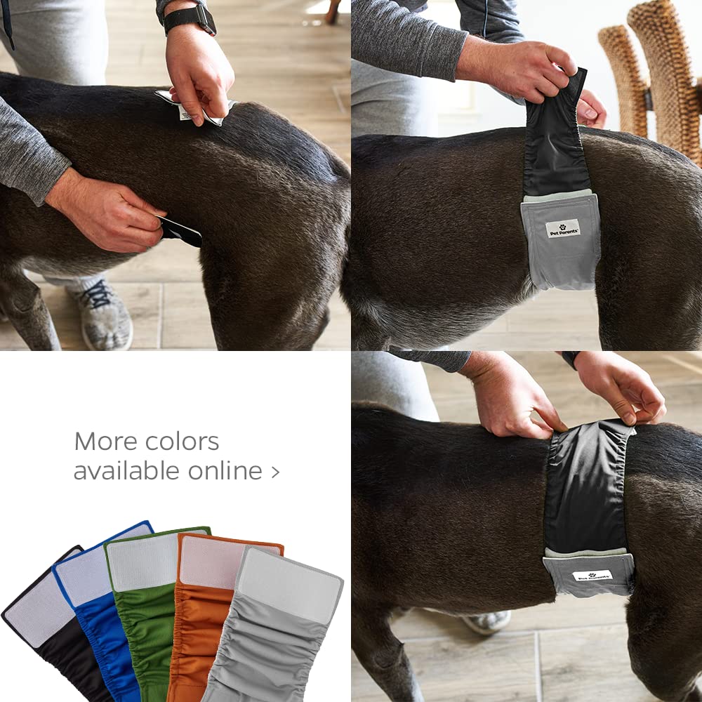 Pet Parents Premium Washable Belly Bands for Male Dogs & Extendrs, (3pack) of Male Dog Diapers & Male Dog Belly Bands, Color: Na