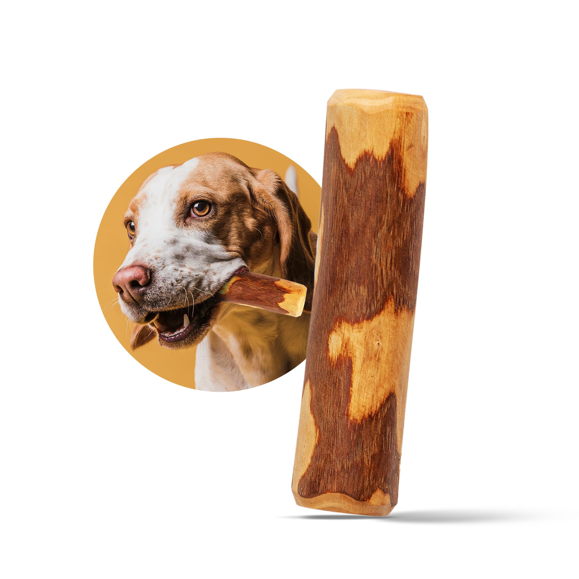 Littleloyals 100% Natural Olive Wood Sticks - Durable Dog Chew Toys For Aggressive Chewers - Puppy Teething Toys - Long-Lasting,