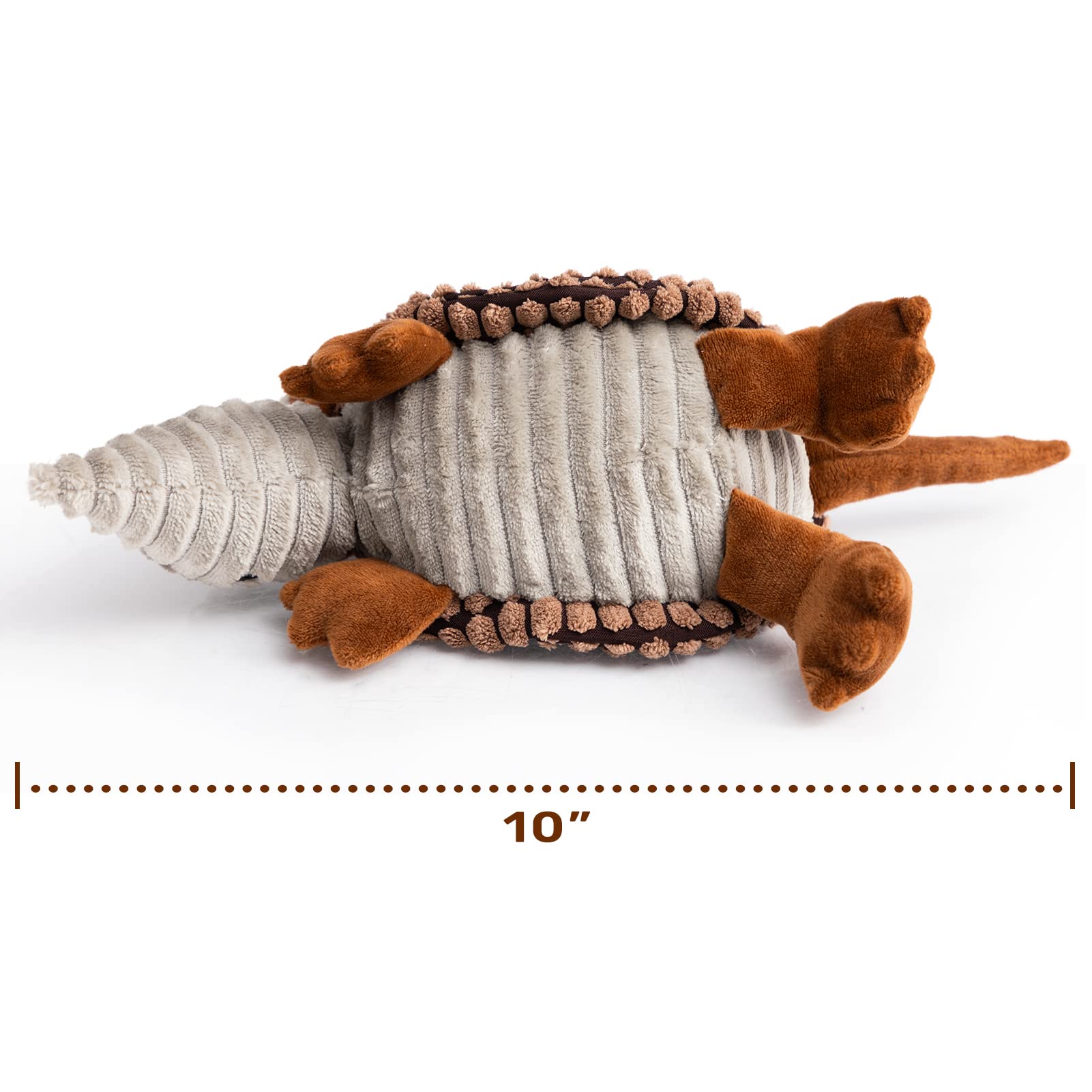 Hollypet Dog Toys-Squeaky Dog Toys-Large Dog Toys-Plush Dog Toys-Big Dog Toys-Stuffed Dog Toys-Durable Dog Toys-Puppy Chew Toys-Dog Chew Toys For Small, Medium, Large Dogs, Brown