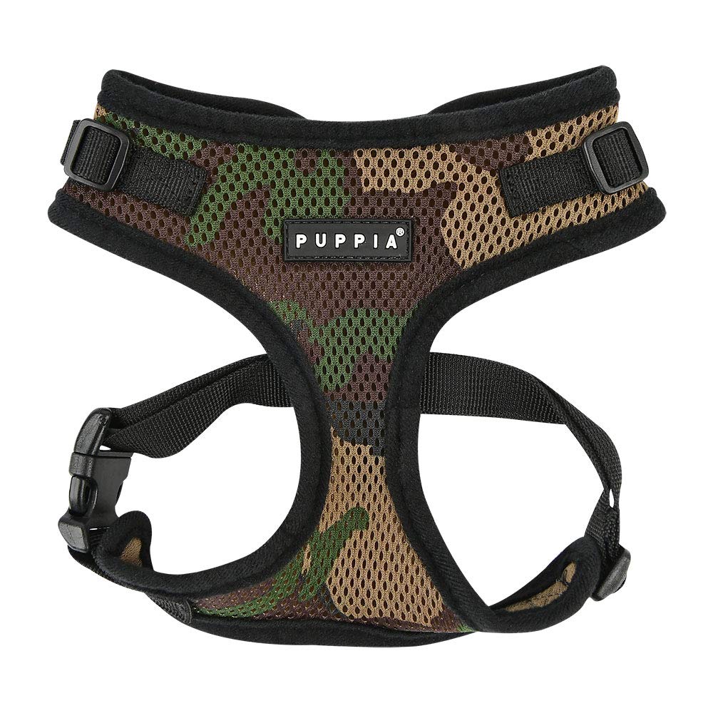 Puppia Authentic Puppia Ritefit Harness With Adjustable Neck, Camo, Small