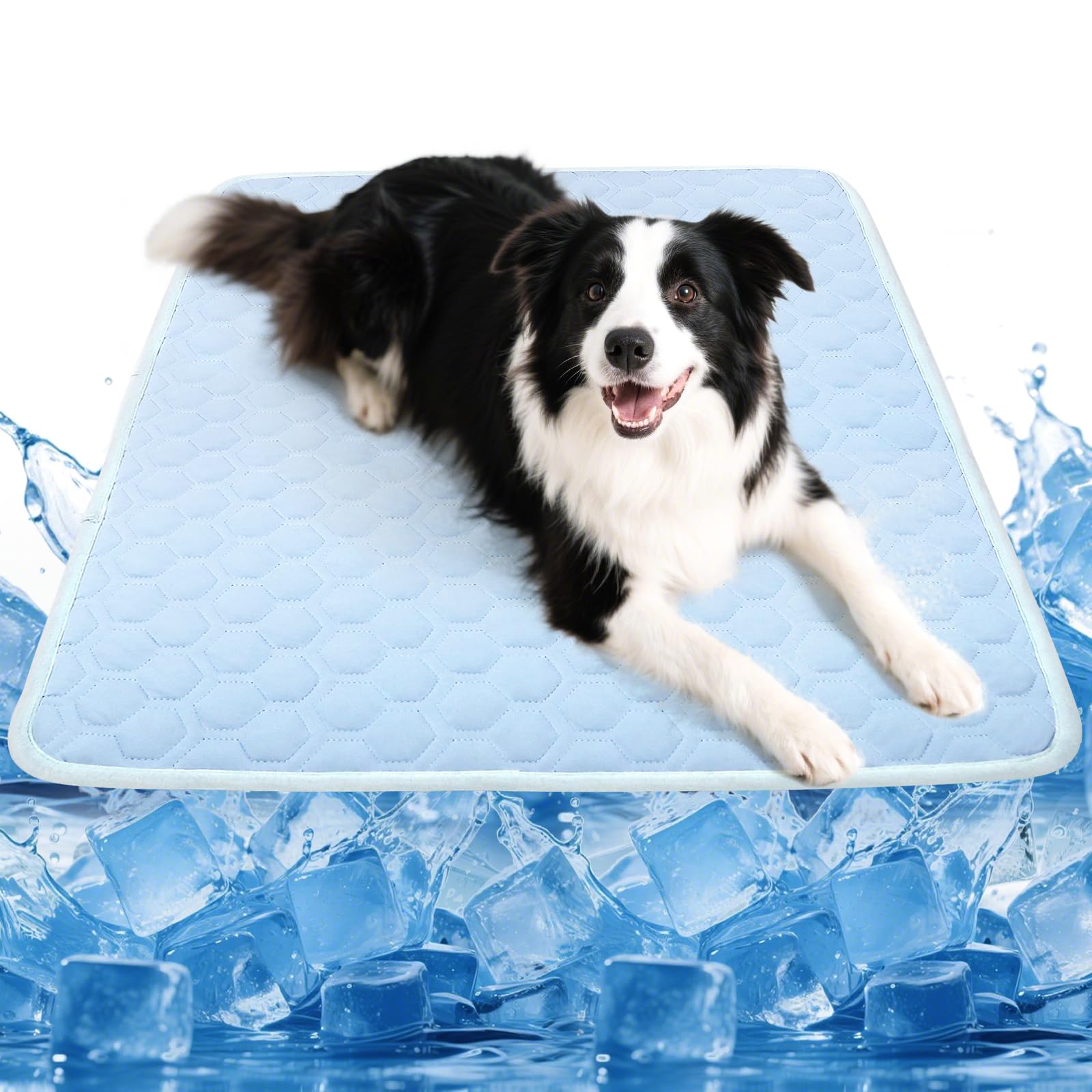 Dog Cooling Mat For Summer Self-Cooling Mat For Dogs & Cats Summer Cooler Outdoor Dog Cool Pad Washable, Portable & Non-Toxic, H