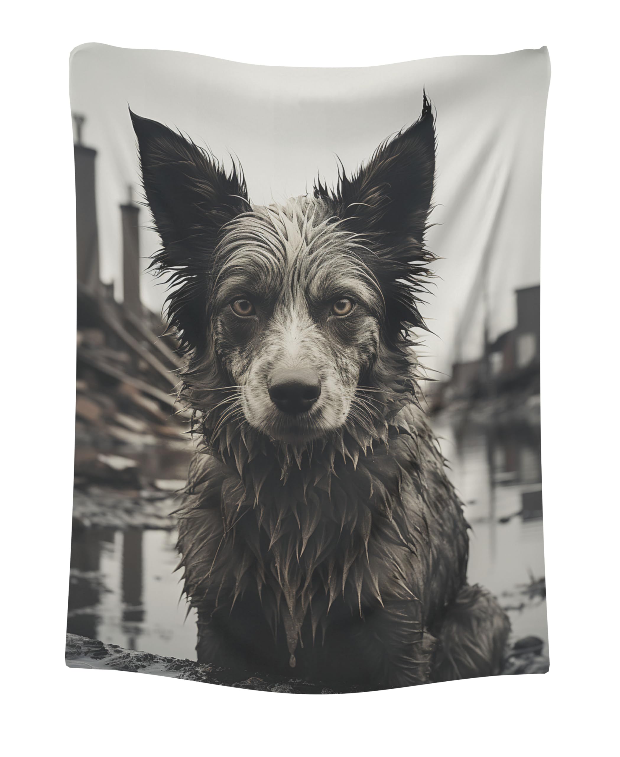 CAPITUNEISKINEPA Husky Jack Dog Blanket Gifts Cool Thin Blanket Small Blankets 30 x 40