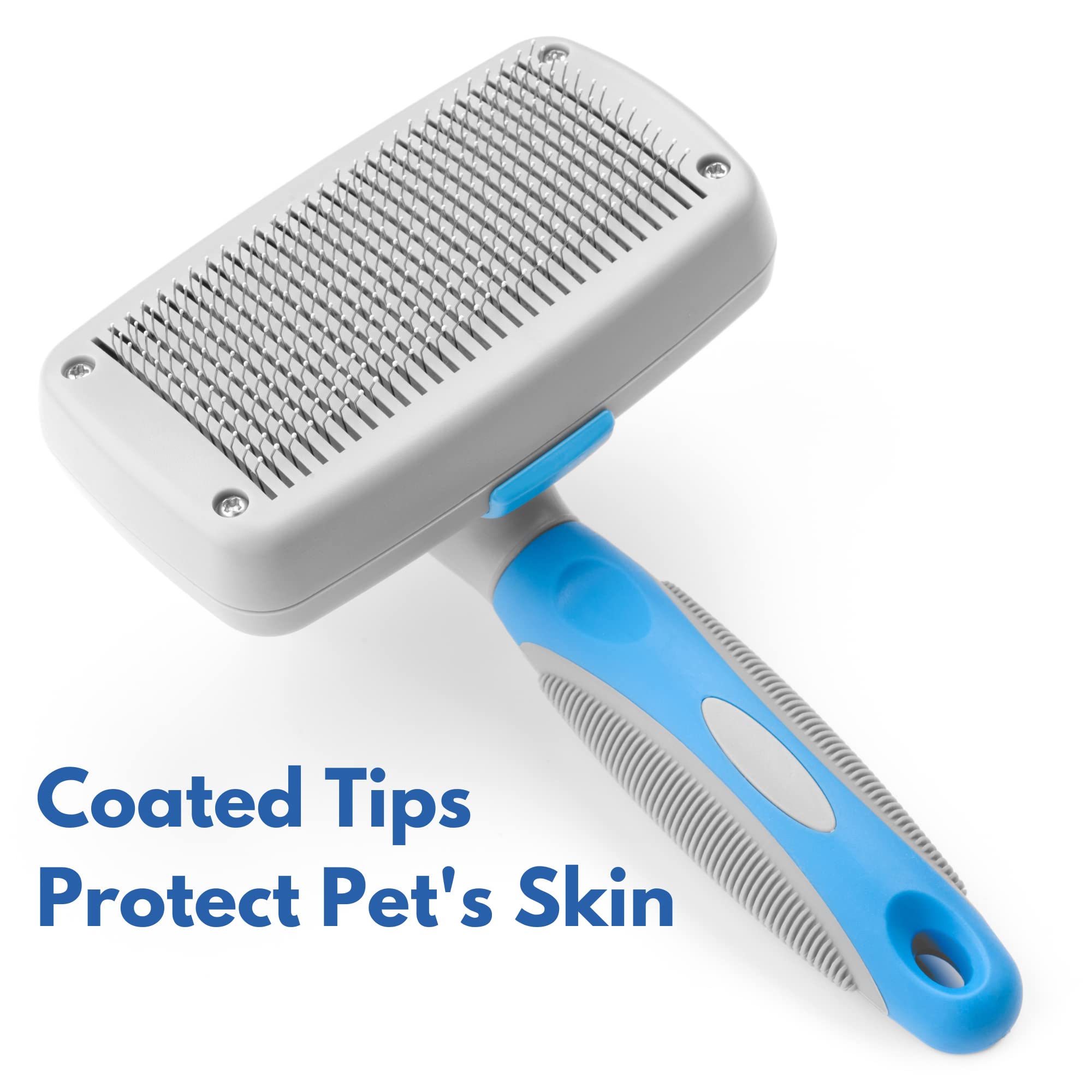 Freshly Bailey Self Cleaning Slicker Brush For Dogs And Cats - Top Slicker Dog And Cat Brush - Effective, Comfortable, And Super