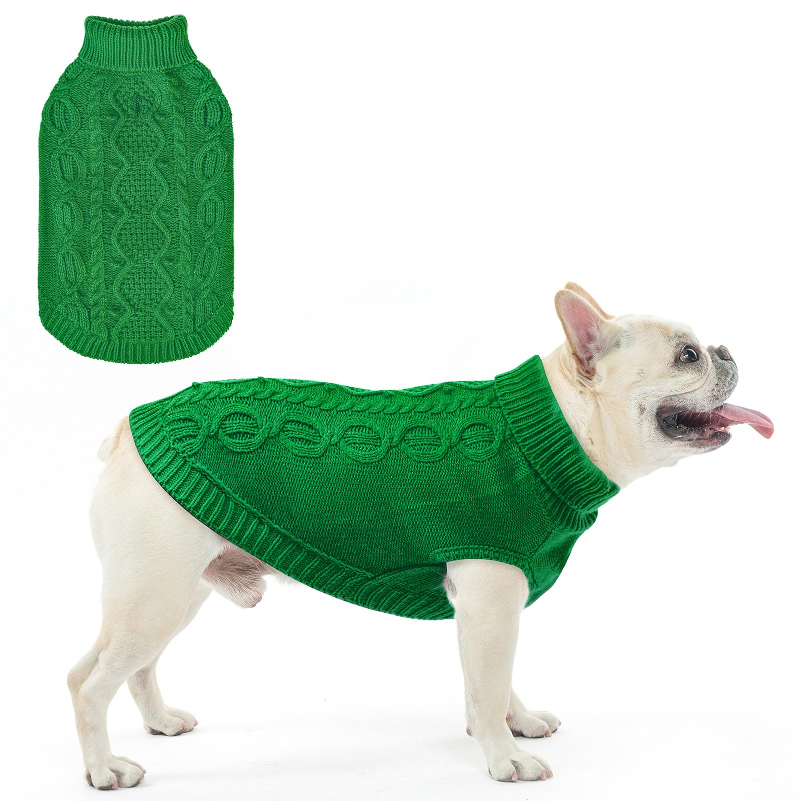 Scenereal Knitted Dog Sweater For Small Medium Large Dogs, Cat Dog Winter Coat Warm Sweartershirts Outfits, Classic Pet Clothes 