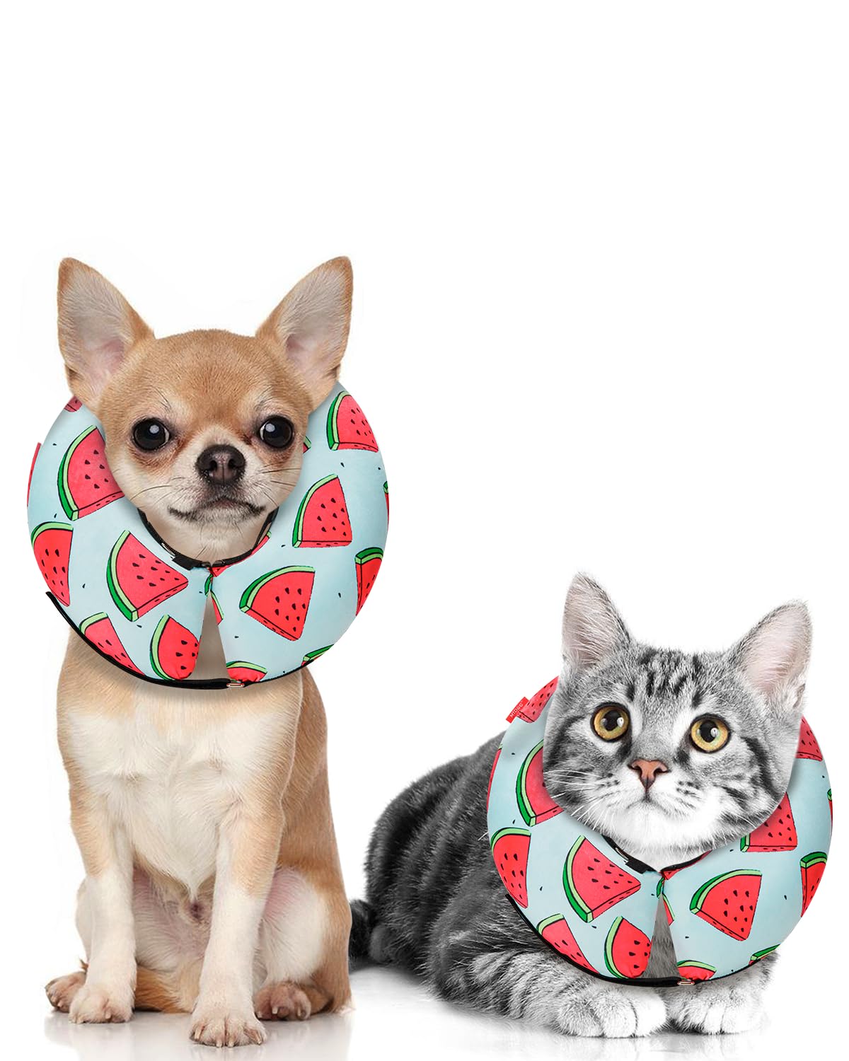 Dog Cone Collar For Small Medium Large Dogs For After Surgery, Pet Inflatable Neck Donut Collar Soft Protective Recovery Cone For Dogs And Cats - Alternative E Collar Does Not Block Vision - Cyan,Xs
