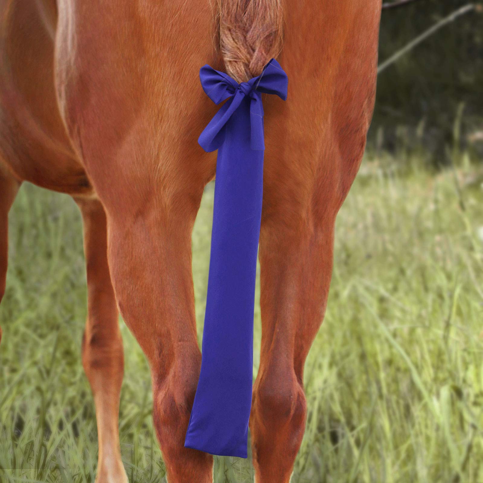 Harrison Howard Stretchy Tail Guard - Breathable Horse Tail Protection, Slip On Design, 2 Strand Closure Straps, 22'' L Length -