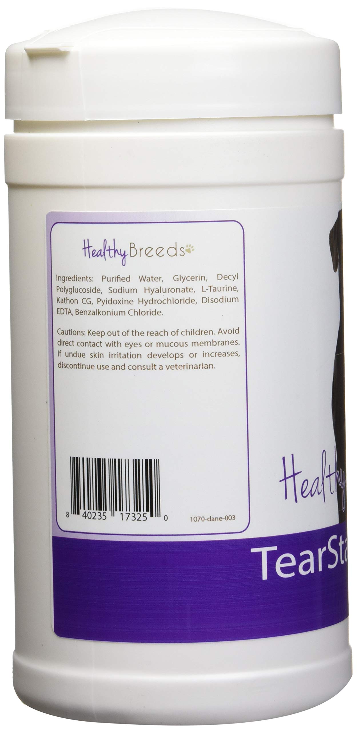 Healthy Breeds Great Dane Tear Stain Wipes 70 Count
