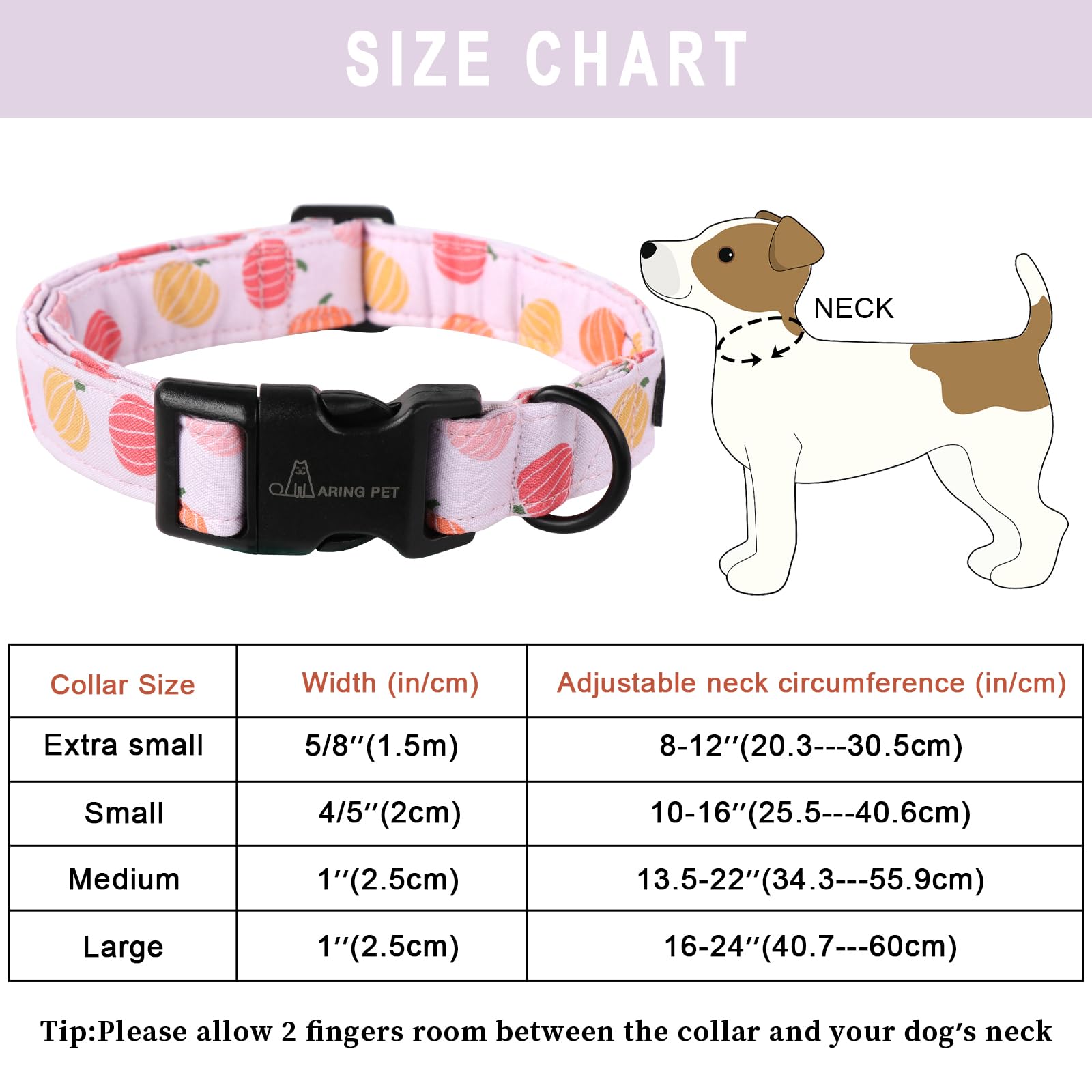 Aring Pet Halloween Dog Collar-Cute Pumpkin Dog Collar For Small Dogs, Cotton Pink Girl Dog Collars With Quick Release Buckle For Small Medium Large Dogs