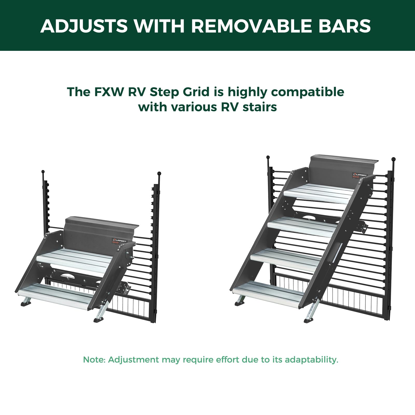 Fxw Rv Step Grid (Playpen Not Included) - Dog Barrier For Rv Stairs, Compatible Fxw Playpenpatent Pending