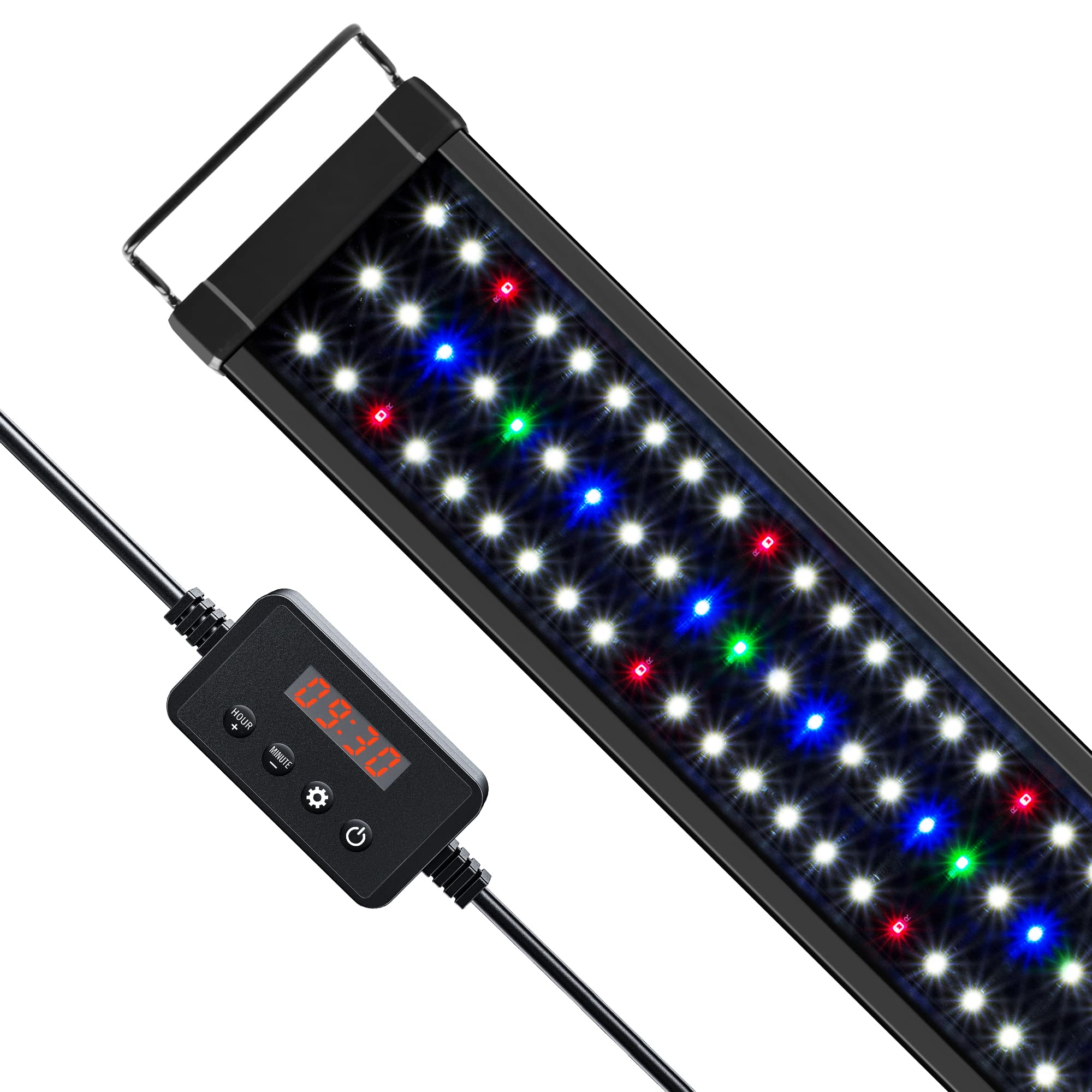 Nicrew Classicled Plus Led Aquarium Light With Timer, 27 Watts, For 36 To 48 Inch Fish Tank Light, Daylight And Moonlight Cycle,