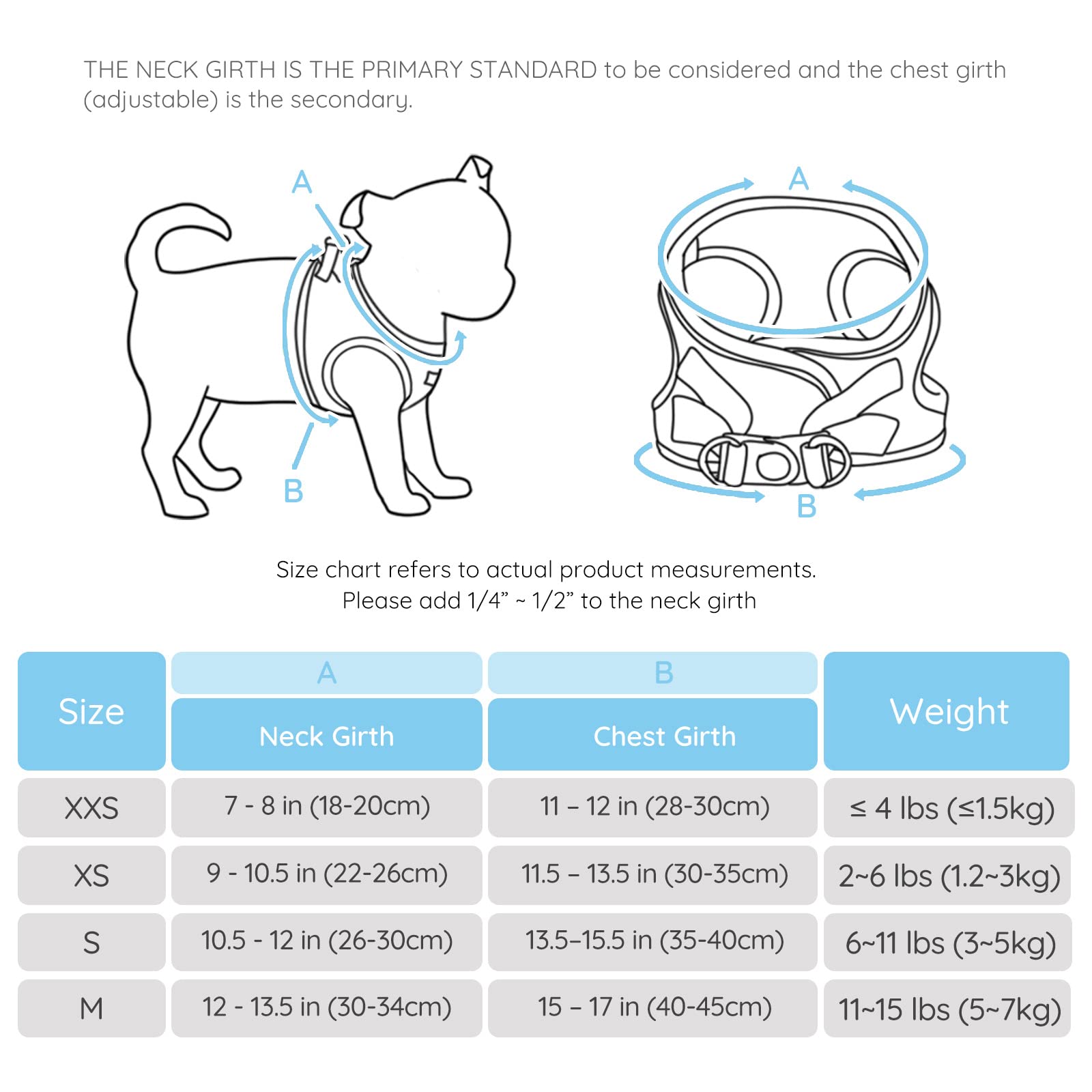 Bella & Pal Puppy Harness With Leash Set, Dog Harness For Small Dogs No Pull, Dog Leash For Small Dogs, Step In Harness For Extra Small Dogs, Blue Harness, M