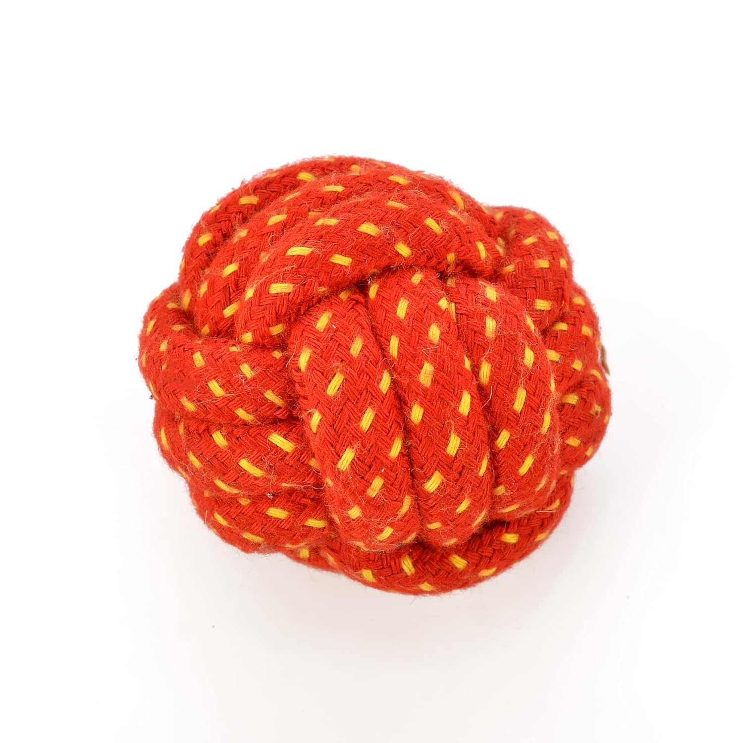Madhabi Knotted Rope Ball Dog Toy for Puppies and Dogs  Durable Chew and Fetch Toy for Aggressive Chewers, Dental Care, Trainin
