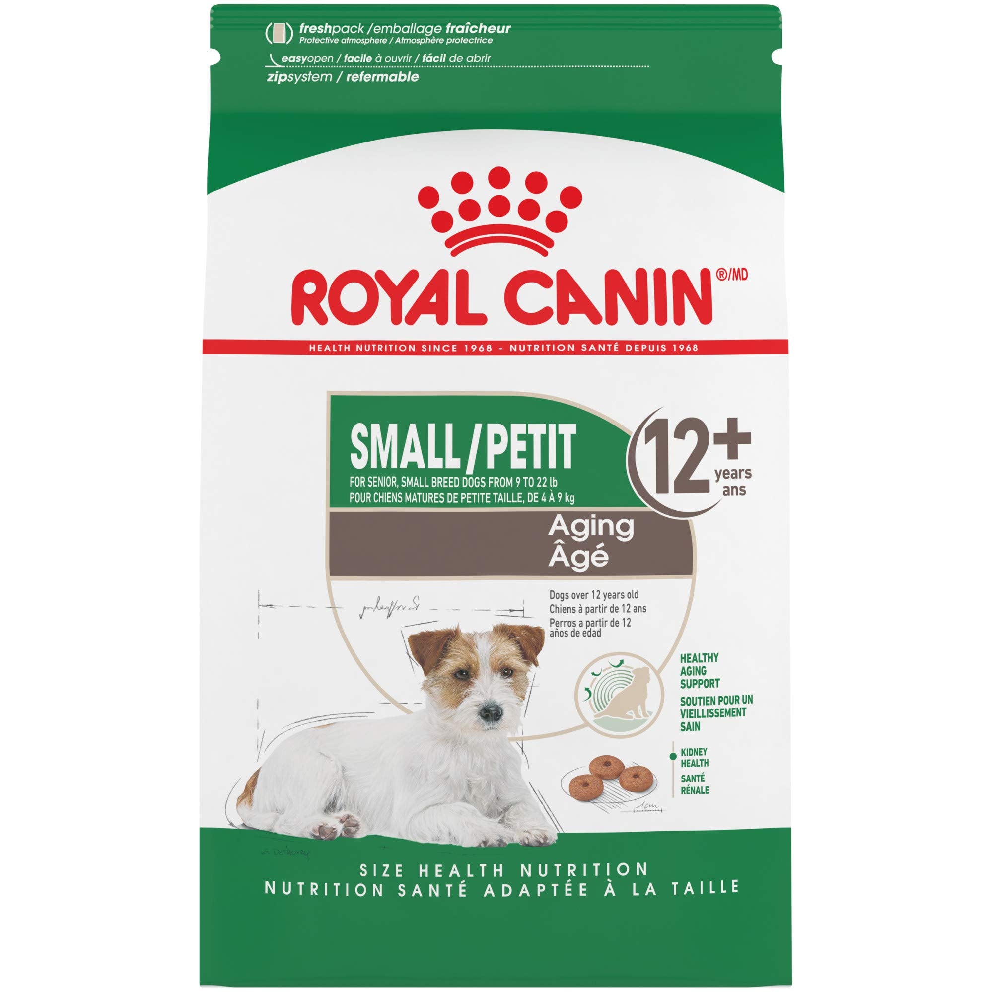 Royal Canin Small Aging 12+ Dry Dog Food, 12 lb Bag
