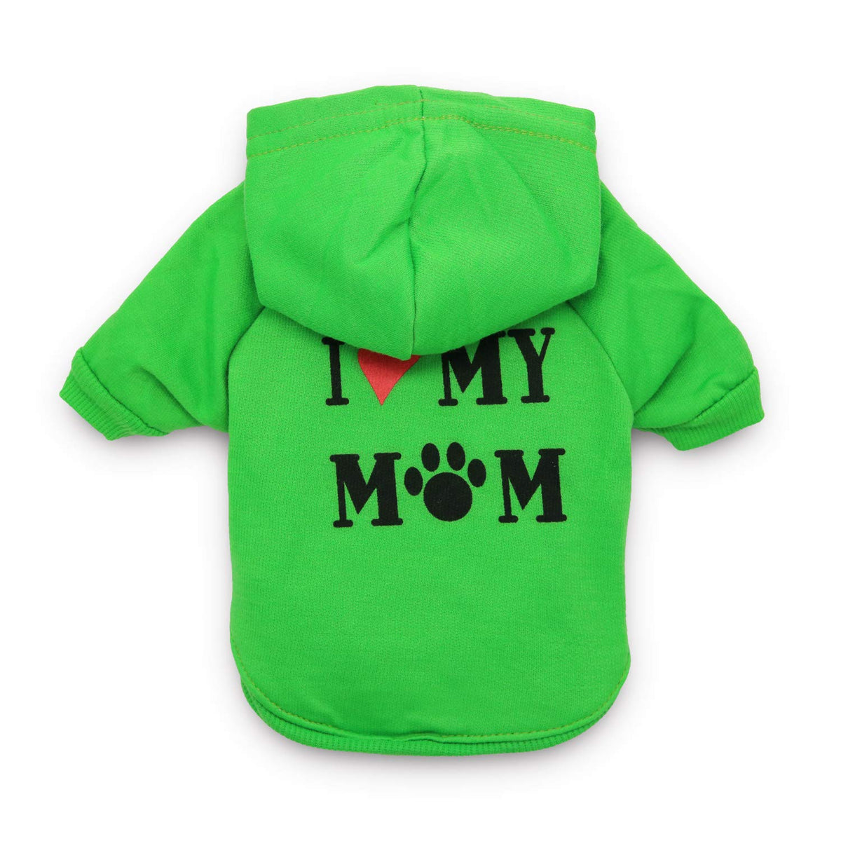 Droolingdog Dog T-Shirts Green I Love My Mom Shirts Puppy Apparel For Small Dogs Xs Green