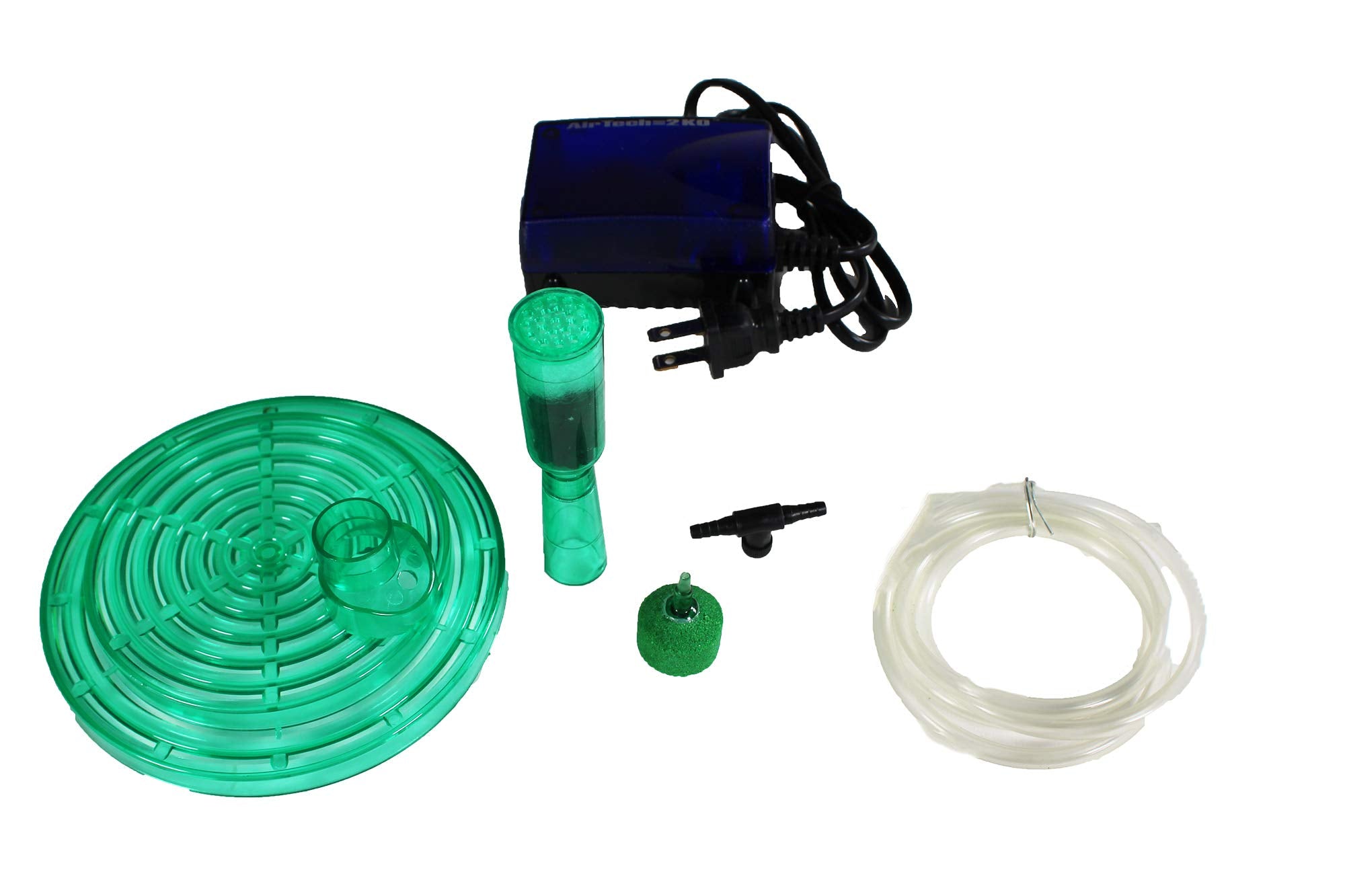 Penn-Plax Small World Fishbowl Under-Gravel Filter Kit - Comes With A Disposable Media Cartridge, Air Pump, Air Tubing, And Air