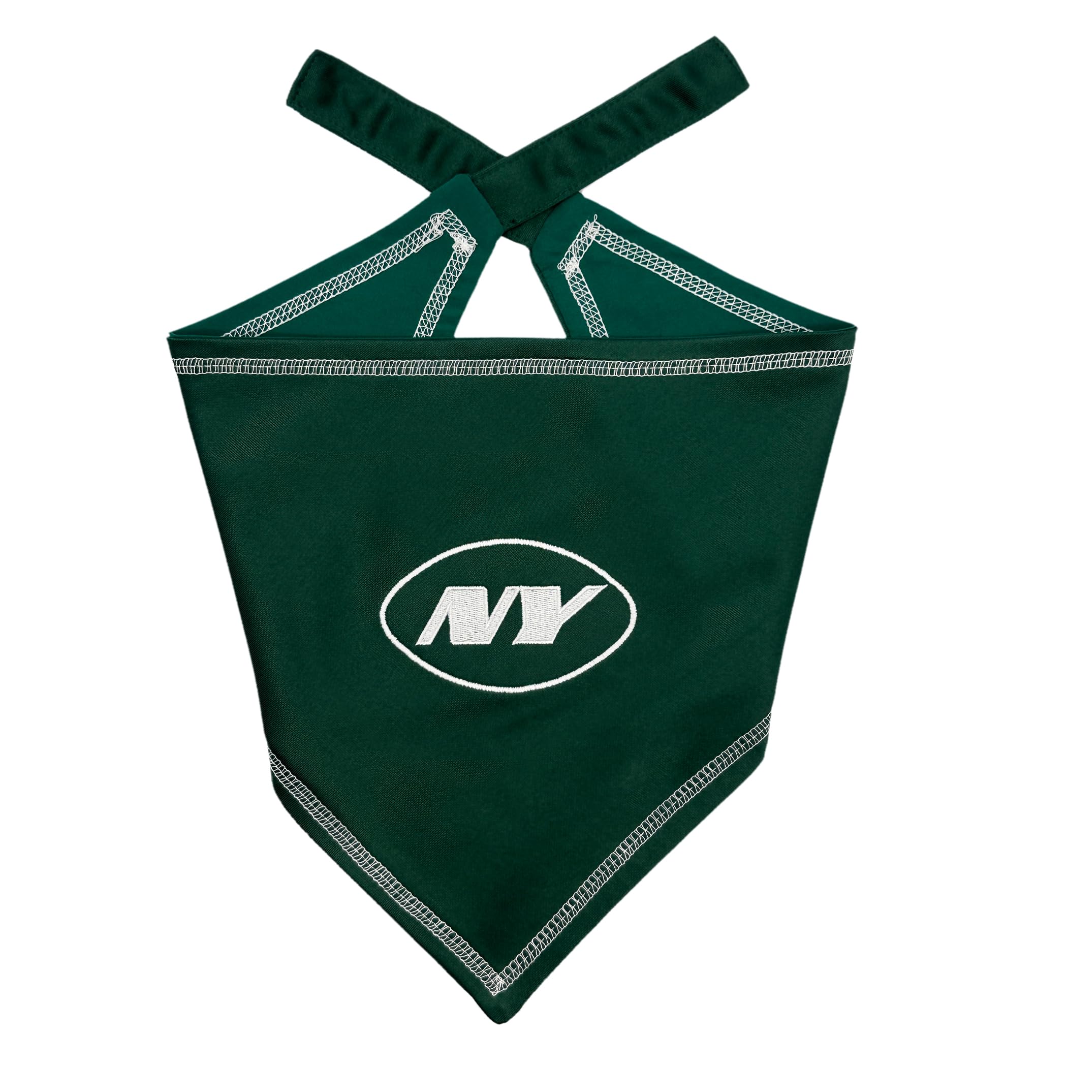 Pets First Nfl New York Jets Tie Bandana, Size Large/X-Large. Dog Bandana Scarf Bib For Pet Cat Dog. The Ultimate Game-Day, Part
