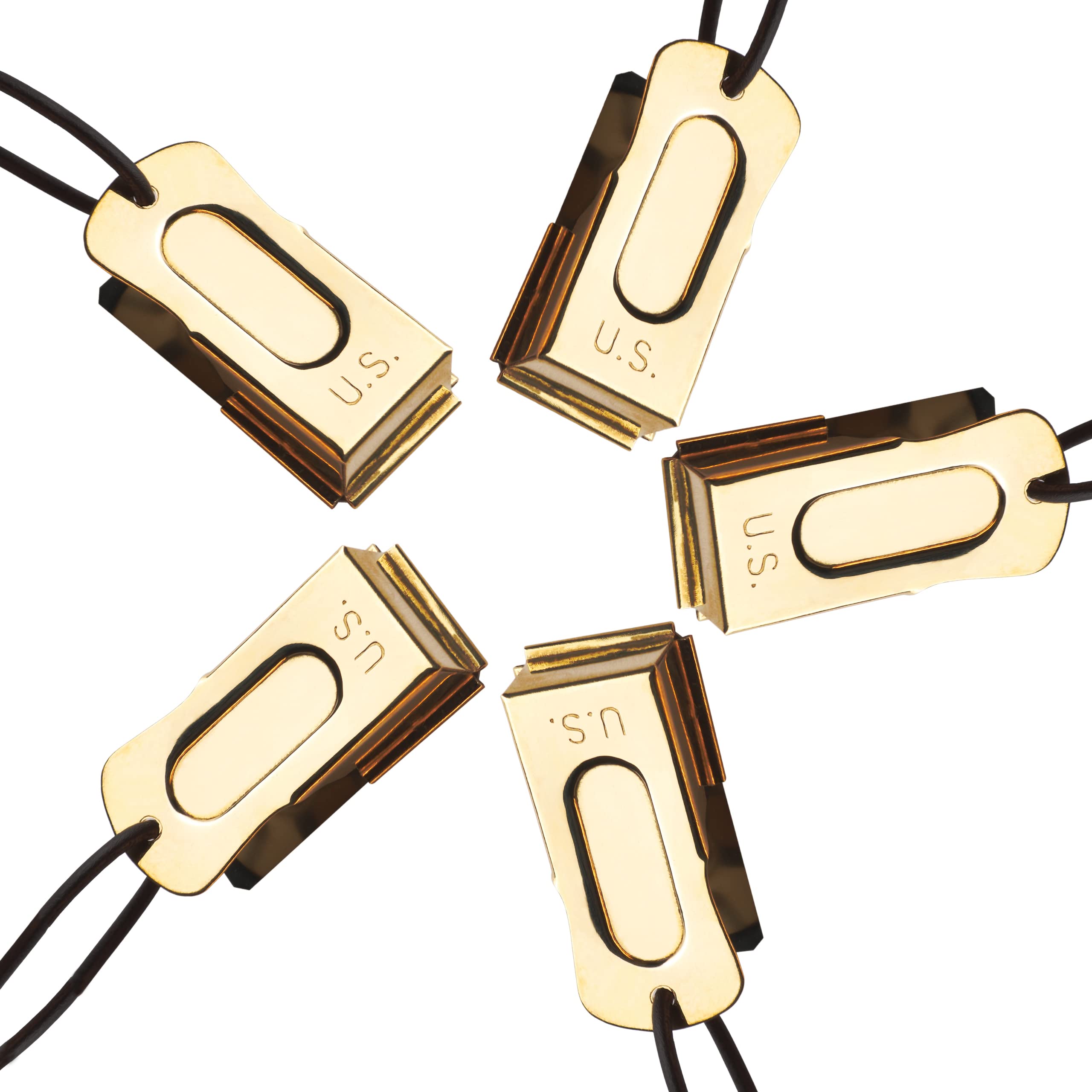 Mythrojan Brass And Steel Pet Training Clicker Puppy Dog Training Cricket Clicker U.S. Engraved Wii Military Gear Metal Clicker In Set Of 5 Pcs