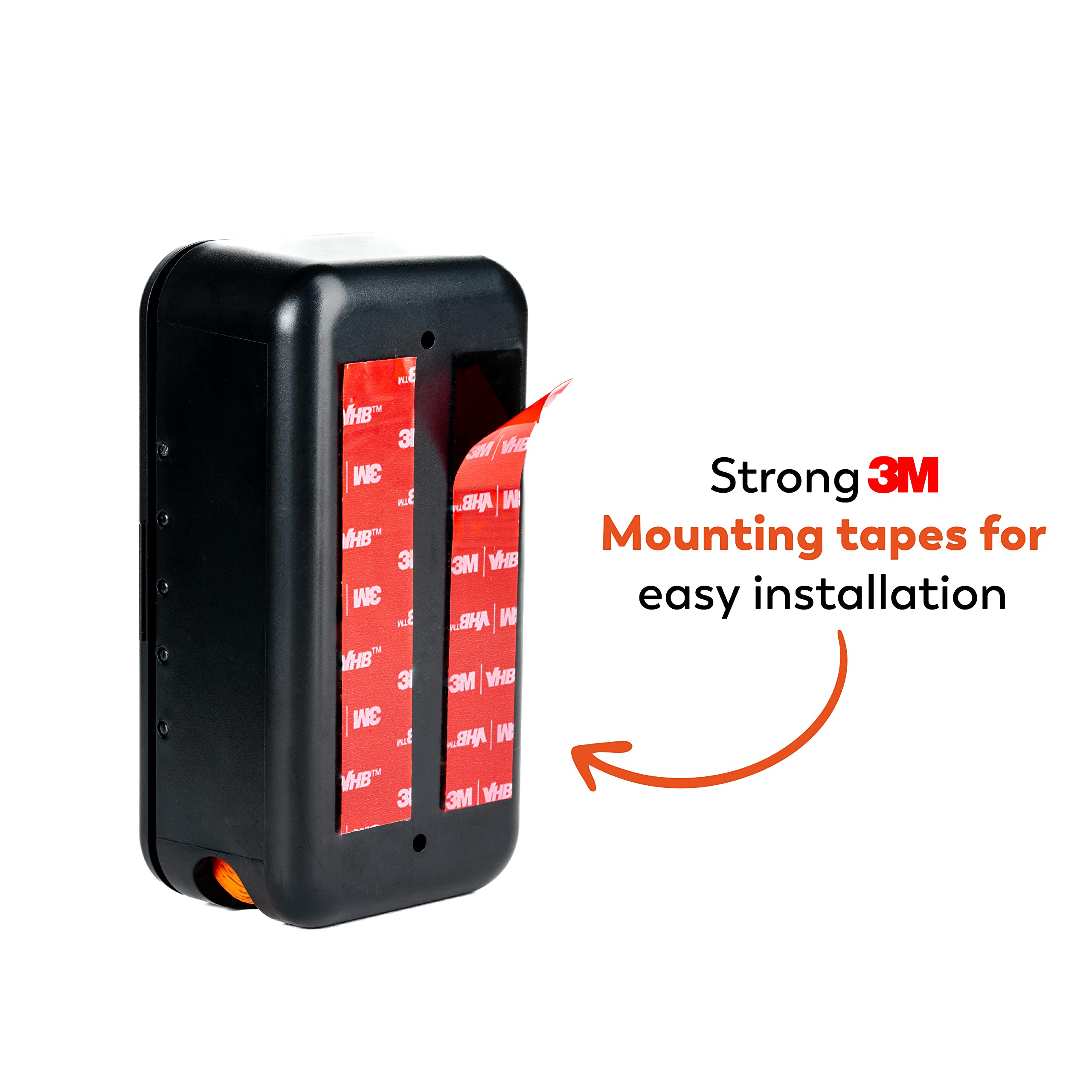 PEXTER Dog Poop Bag Dispenser - Black, 241 Piece Set, Stick-On/Screw-On Mount, Includes 4 Doggie Bag Rolls for Indoor/Outdoor Use