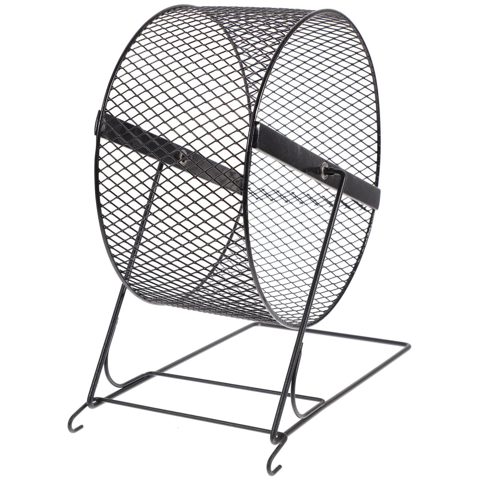 Ukcoco Interesting Hamster Running Wheel - 10 Inch Silent Exercise Wheel For Hamsters, Hedgehogs, And Small Pets With Rack - Fun