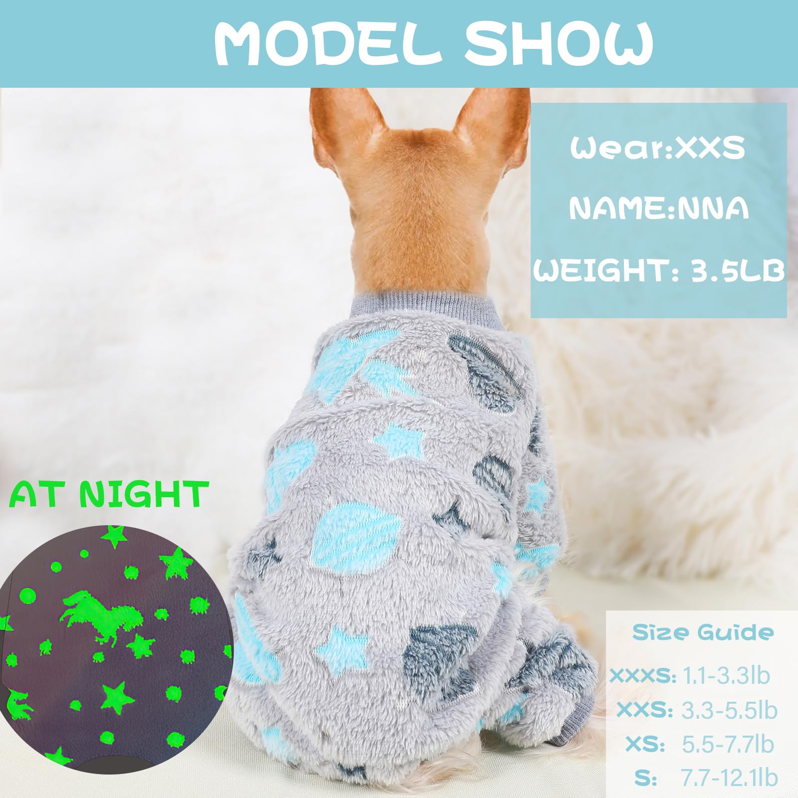 Dog Pajamas For Small Dogs, Chihuahua Pajamas, Puppy Clothes, Extra Small Puppy Pjs, Soft Pet Onesies,Dog Shirts Chihuahua Yorkie Teacup Cat Clothing (Coconut Tree, Small)