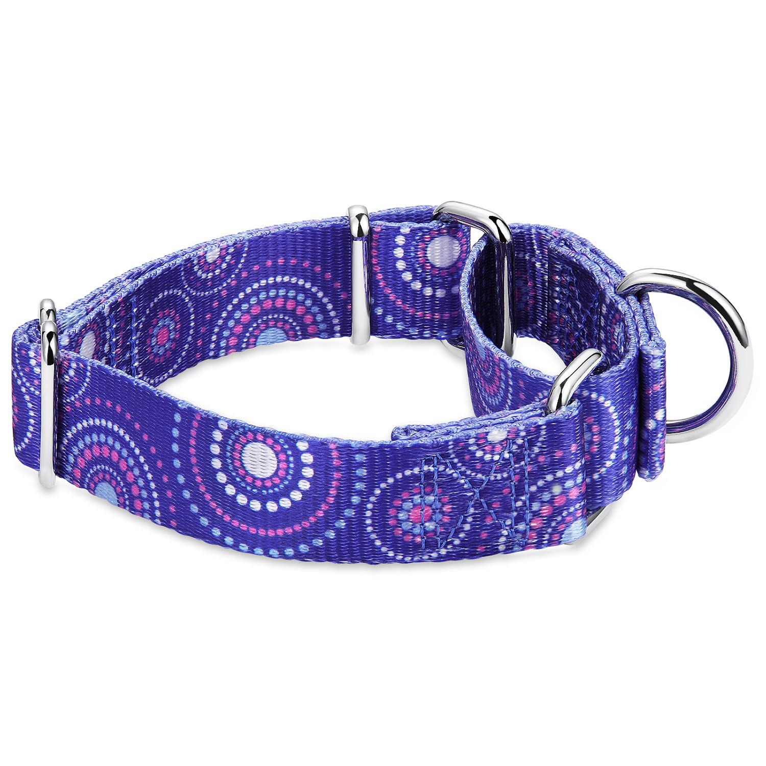 Dazzber Martingale Collar Dog Collar No Pull Pet Collar Heavy Duty Dog Martingale Collars Silky Soft With Unique Pattern For Med
