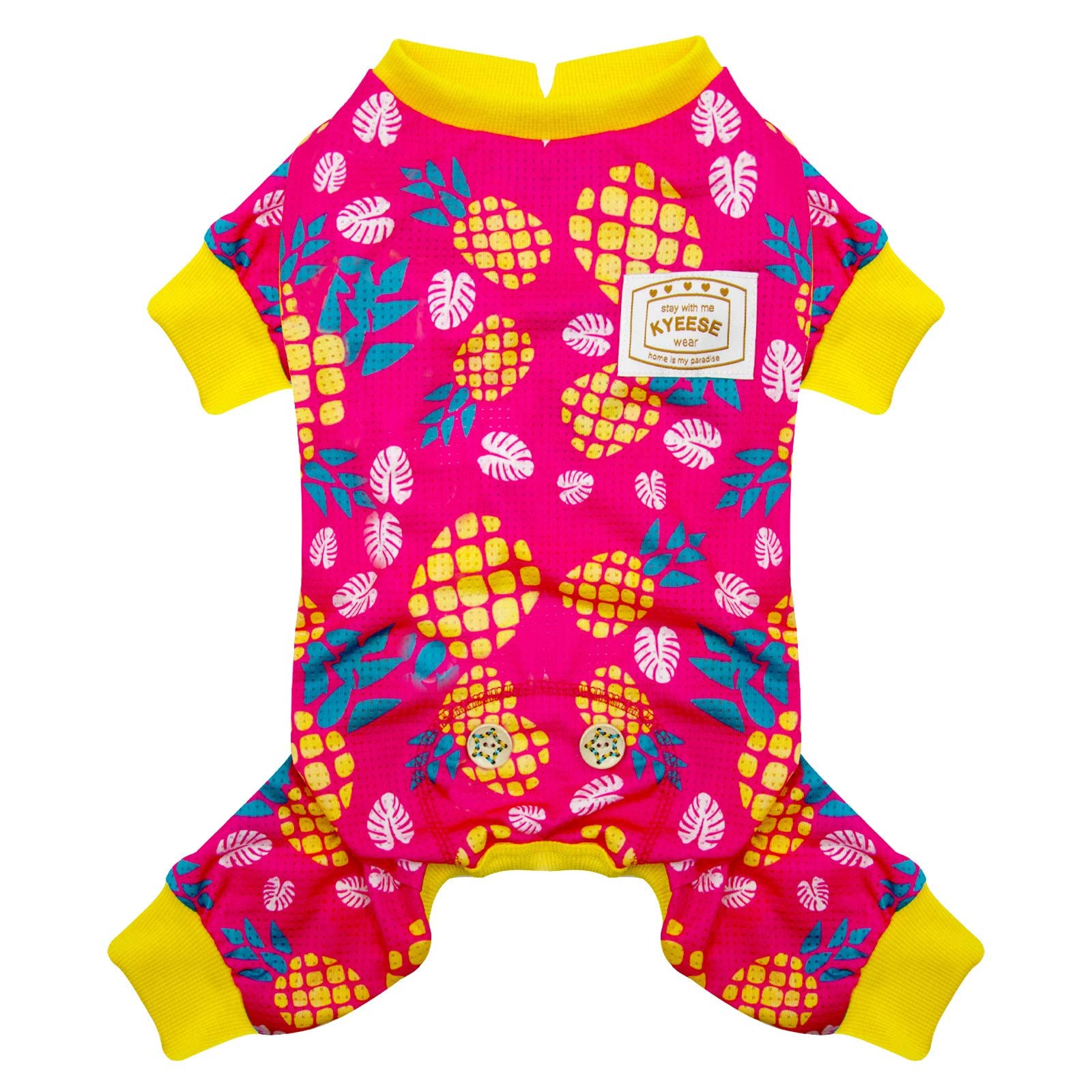 Kyeese Dog Pajamas Lightweight Dog Pjs For Small Dogs Dog Onesie Jumpsuit Dog Hair Shedding Cover