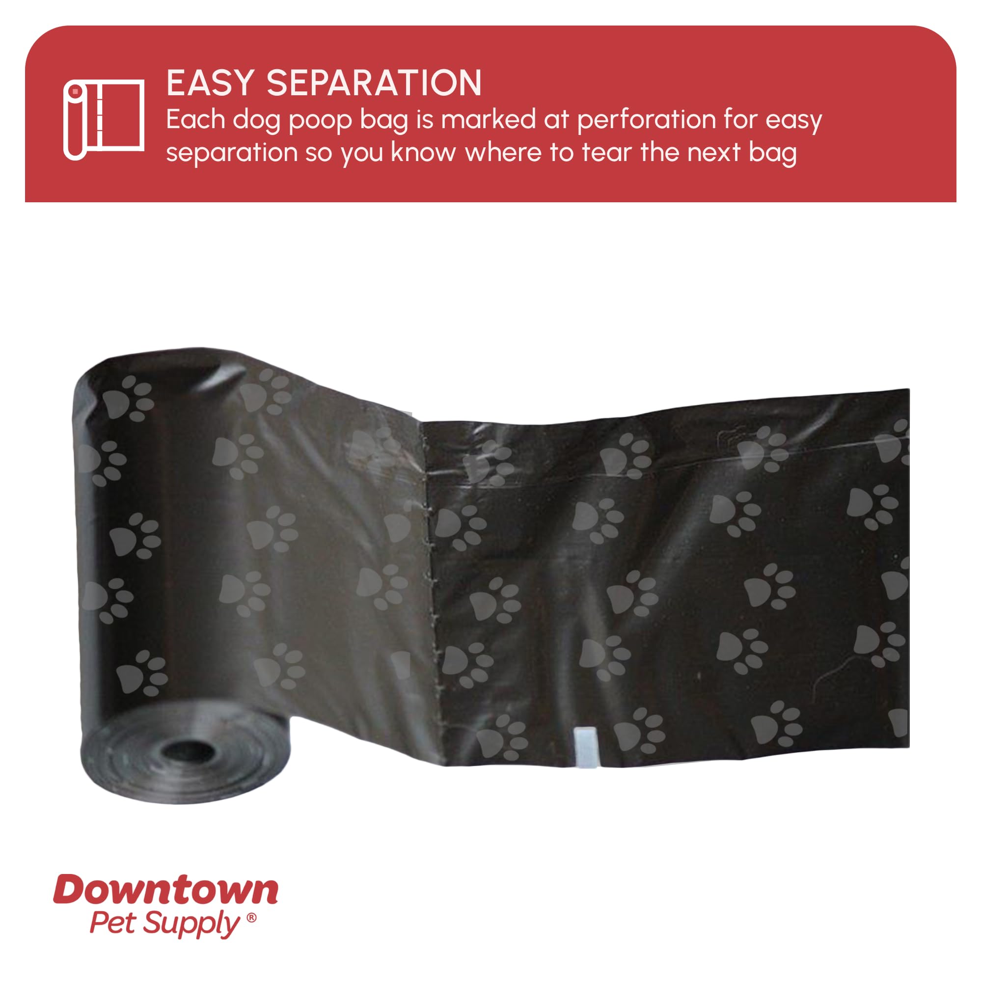 Downtown Pet Supply Poop Bags For Dogs With Dispenser, 220 Count - Leak-Proof Dog Waste Bags And Bone-Shaped Dog Poop Bags Holde