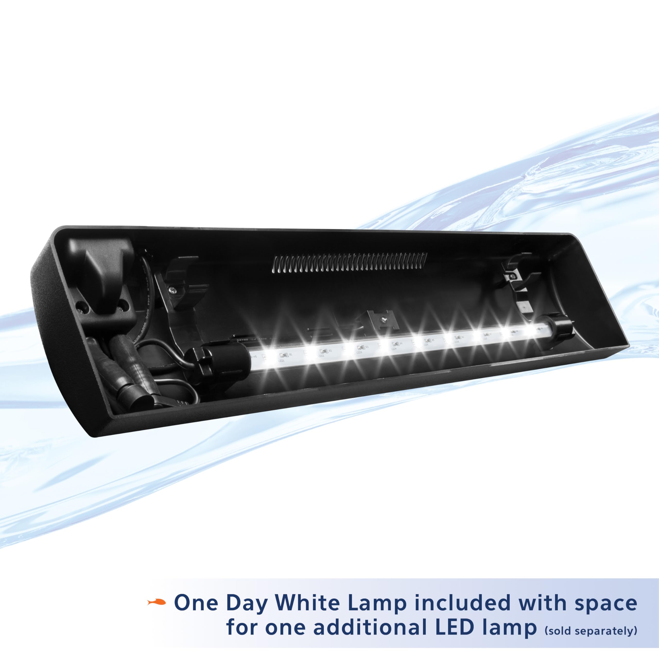 Aqueon LED Fish Tank Aquarium Strip Light Fixture, 20 Inch