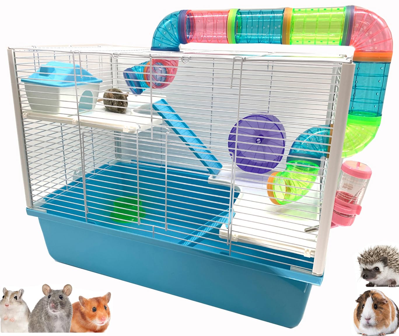 Extra Large Multi-Floors Expandable And Customizable Hamster Mansion Mouse Habitat Gerbil Home Rat House Small Animal Critter Ho