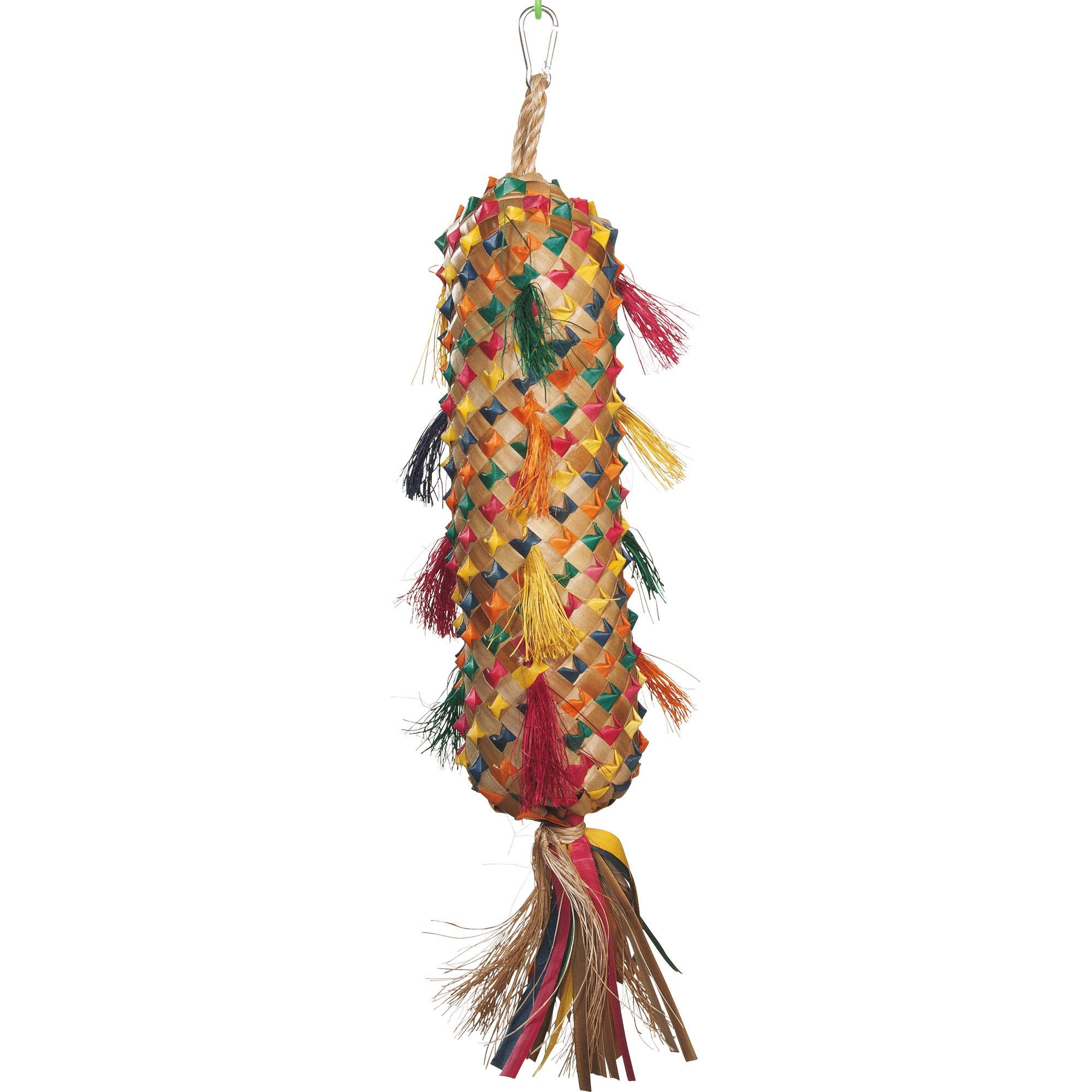 Planet Pleasures Spiked Pinata Natural Bird Toy, Medium/11
