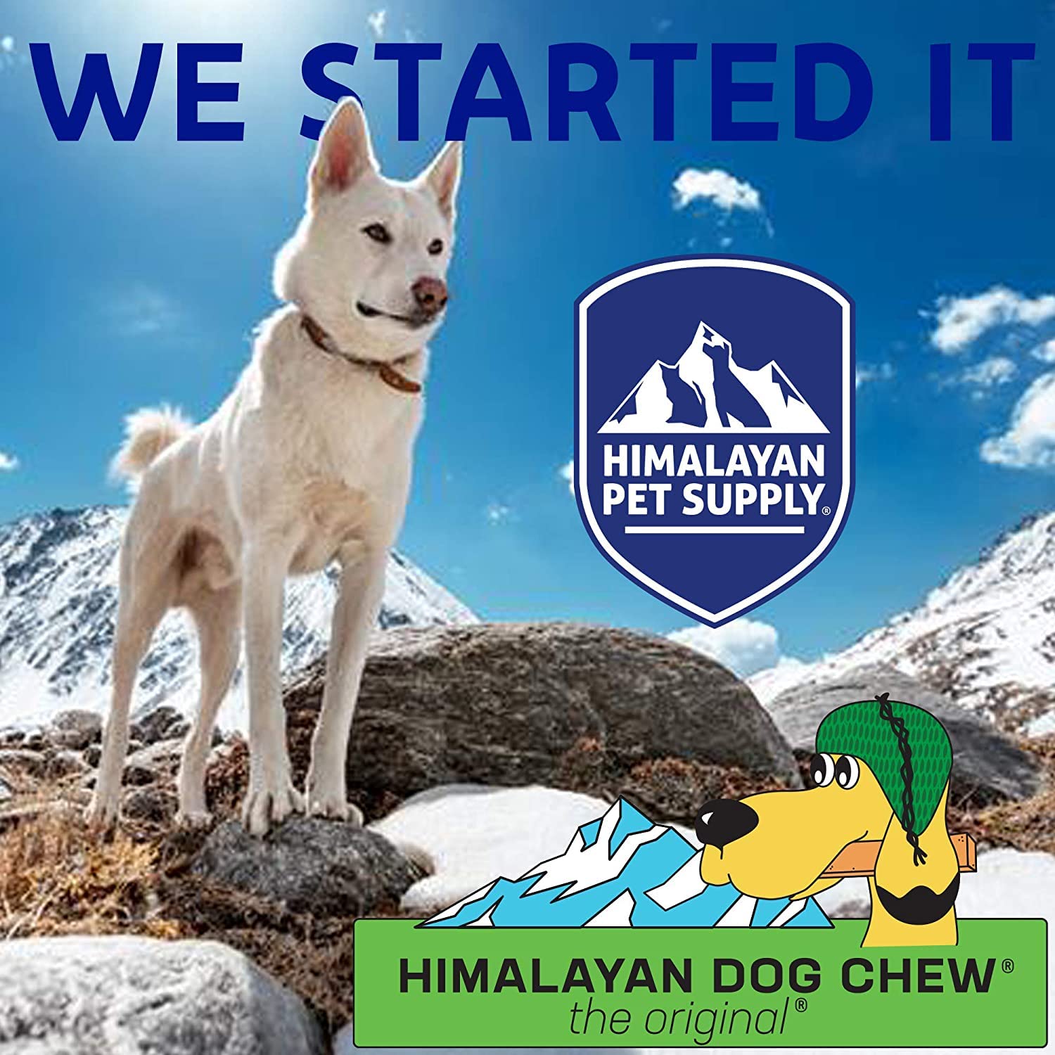 Himalayan Dog Chew Original Yak Cheese Dog Chews,100% Natural, Long Lasting, Gluten Free, Healthy & Safe Canine Treats, Lactose