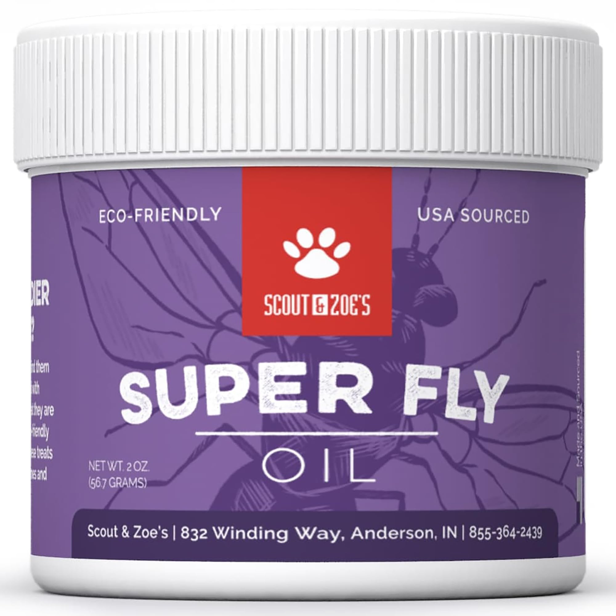 Scout & Zoes Super Fly Black Soldier Fly Larvae Oil for Reptiles and Amphibians 1 oz jar
