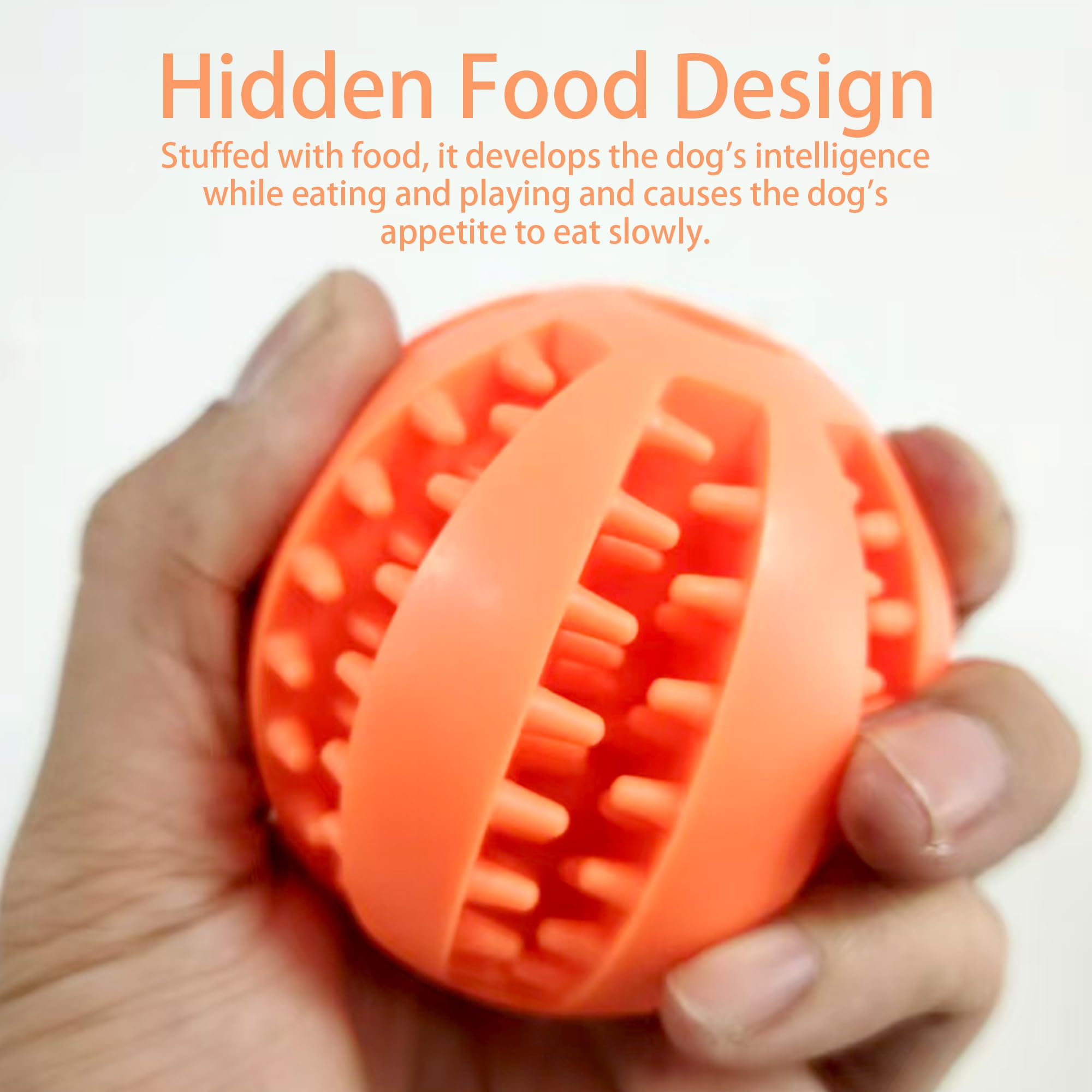 Interactive Dog Treat Ball Toys for Aggressive Chewers Teething Toys to Keeping Them Busy Dogs Balls Food Treats Feeder Chew Bal