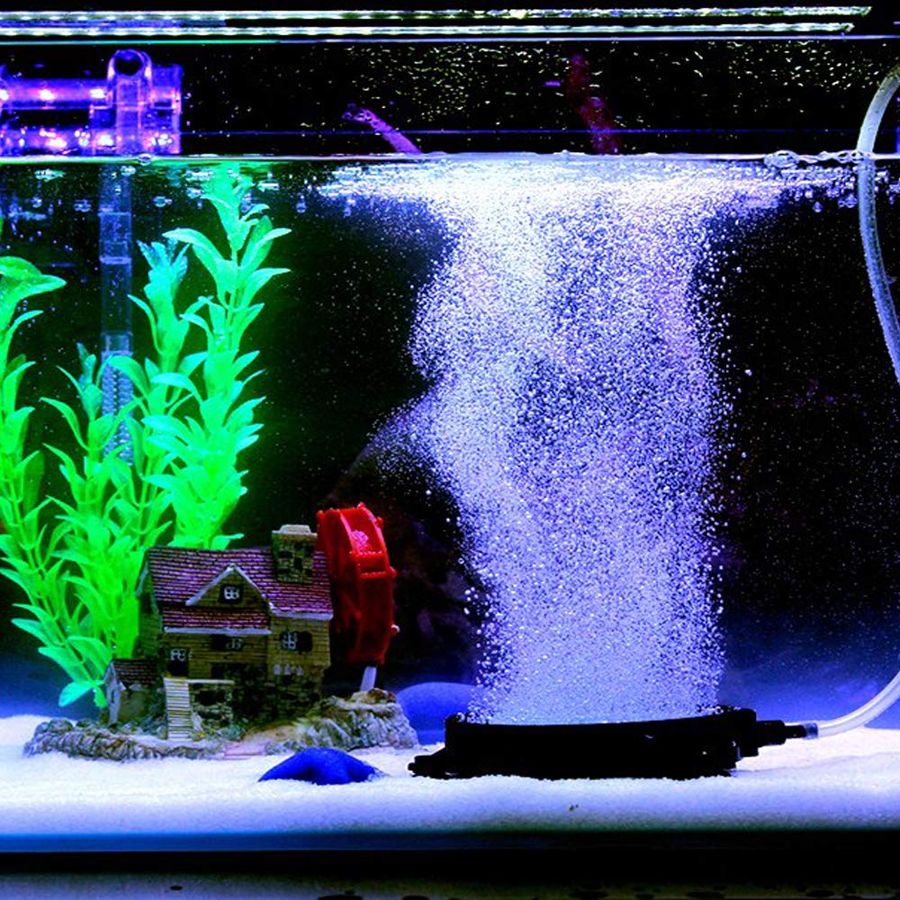Pinvnby 4.2-Inch Air Stone Disc Bubble Diffuser With Suction Cups For Oxygenation In Fresh/Saltwater Tanks, Ponds, Hydroponic, Aquaponics, And As A Decorative Airstone For Aquariums (2 Pcs)