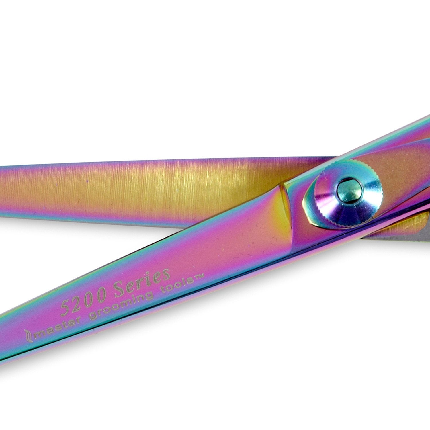 Master Grooming Tools 5200 Rainbow Series Shears — High-Performance Shears For Grooming Dogs - Straight, 6½'