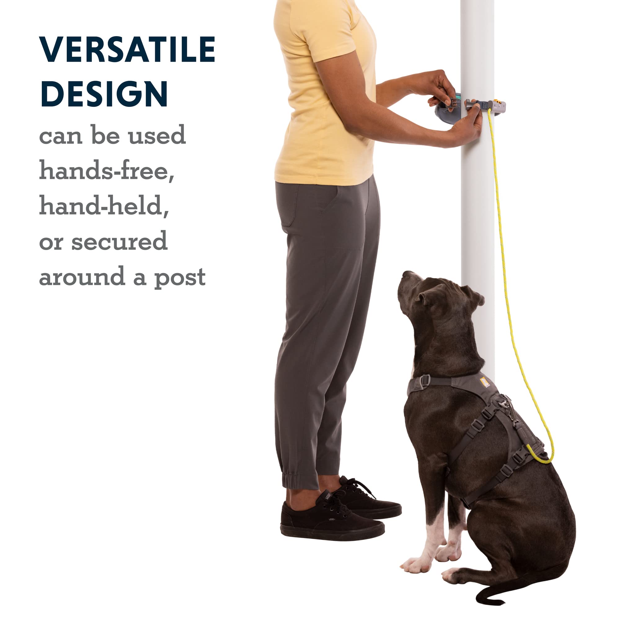 Ruffwear, Hitch Hiker Dog Leash, Adjustable Leash & Hitching System for Camping & Hiking, Slate Blue