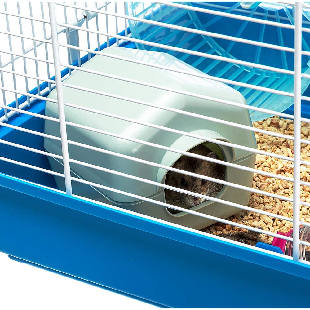Ferplast Paula Small Hamster Cage | Fun & Interactive Cage Measures Measures 18.11L X 11.61W X 9.6H & Includes All Accessories