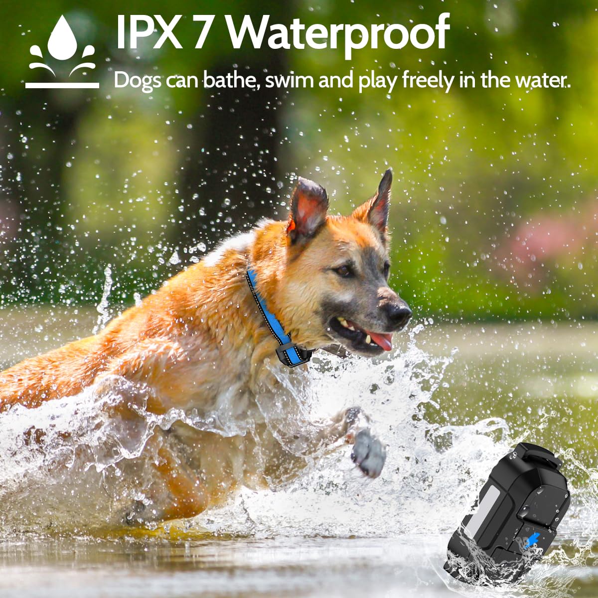 DogStop Dog Training Collar Electric Dog Collar with 4 Training Modes and Rechargeable Remote Waterproof Range 3300Ft for Small