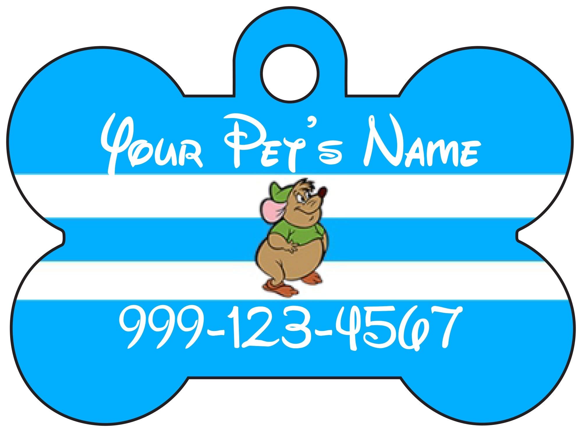Gus Gus Custom Pet Id Dog Tag Personalized W/Name & Number
