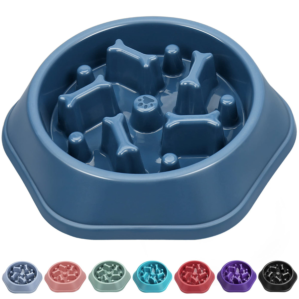 UPSKY Slow Feeder Dog Bowls Anti-Chocking Slower Feeding Dog Puzzle Bowl Puppy Slow Eating Dog Bowl, Interactive Bloat Stop Dog 