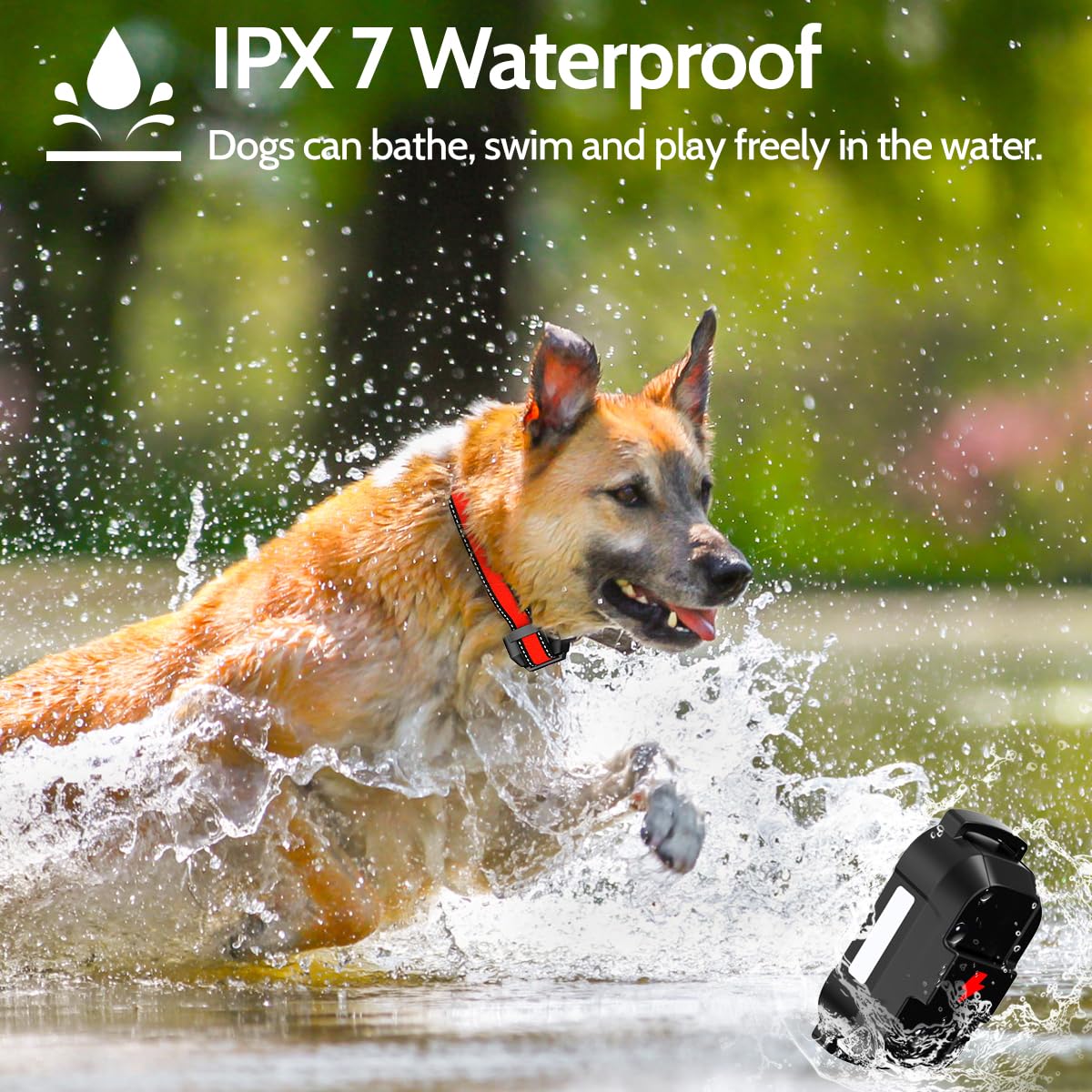 Dogstop Dog Training Collar Electric Dog Shock Collar With 4 Training Modes And Waterproof Rechargeable Remote Range 3300Ft For Large Medium Small Dogs (Red)
