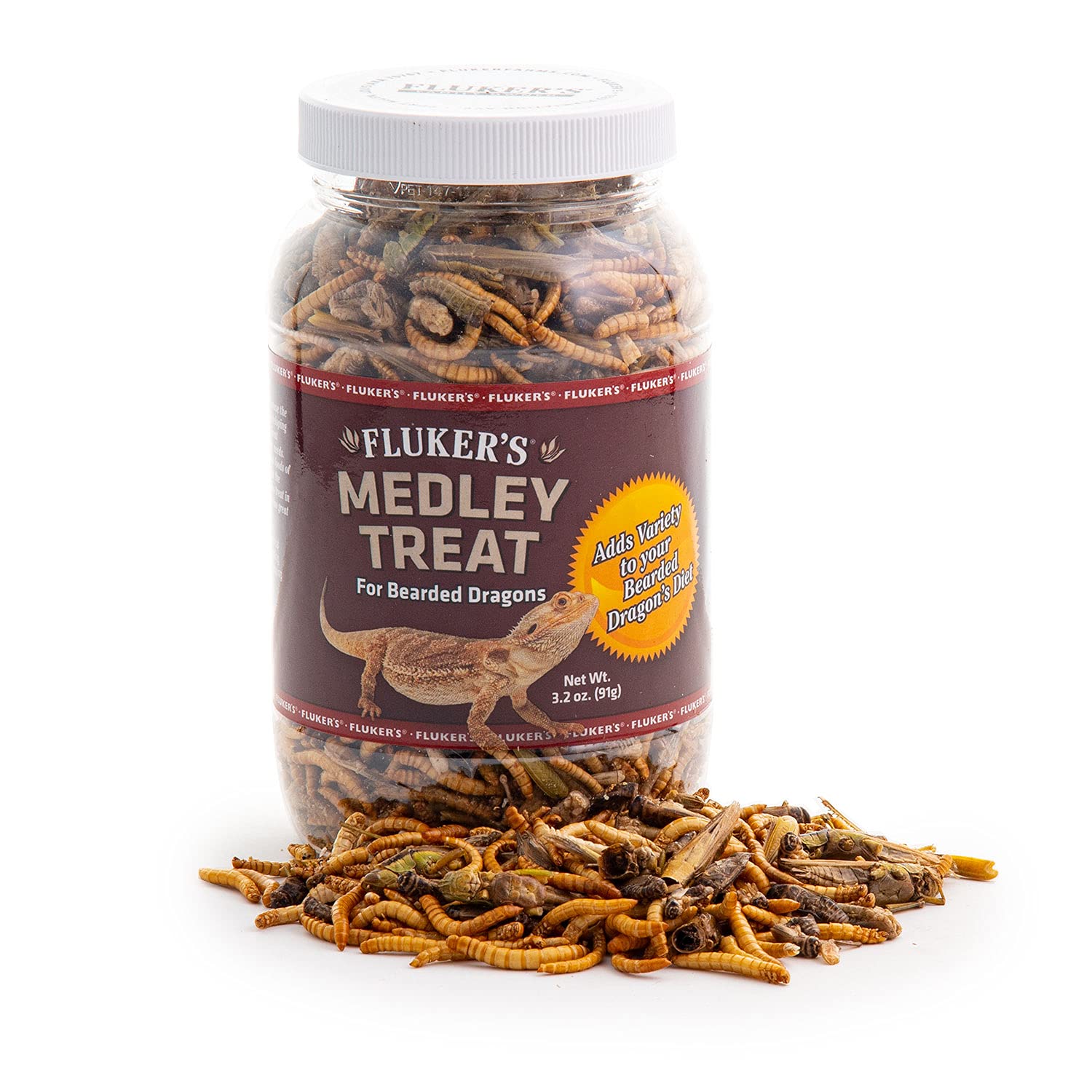 Flukers Bearded Dragon Medley Treat Food, 3.2-Ounce (72023)