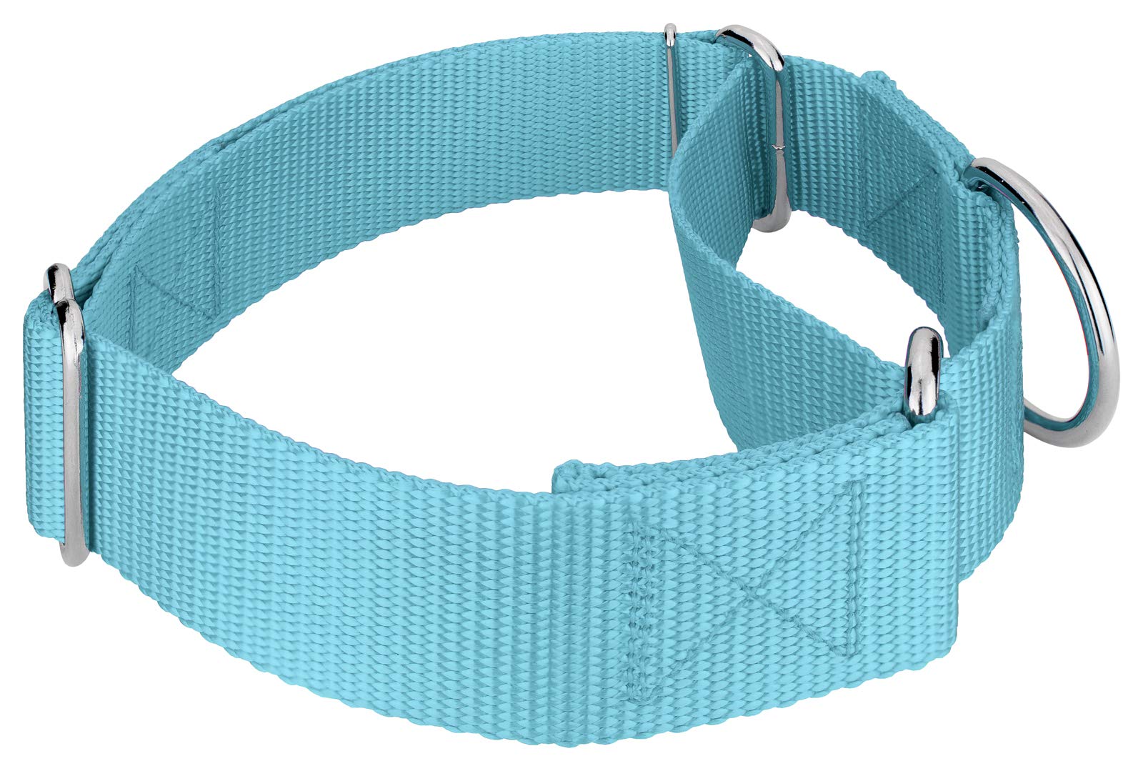 Country Brook Petz - 1 1/2 Inch Martingale Heavyduty Nylon Dog Collar (Large, 1 1/2 Inch Wide, Ocean Blue)