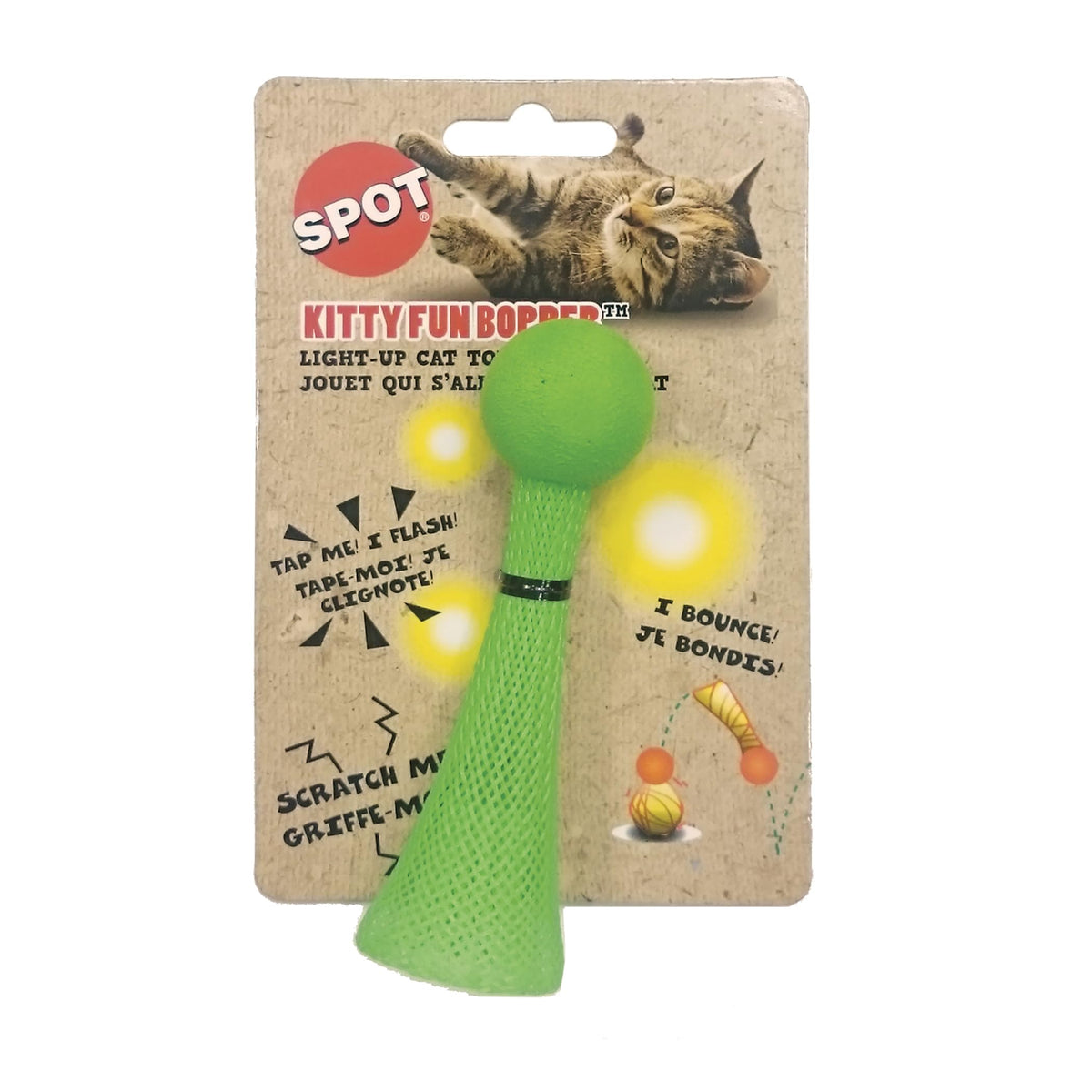 Spot Ethical Pets Kitty Fun Boppers Cat Toys, Plain, 4'