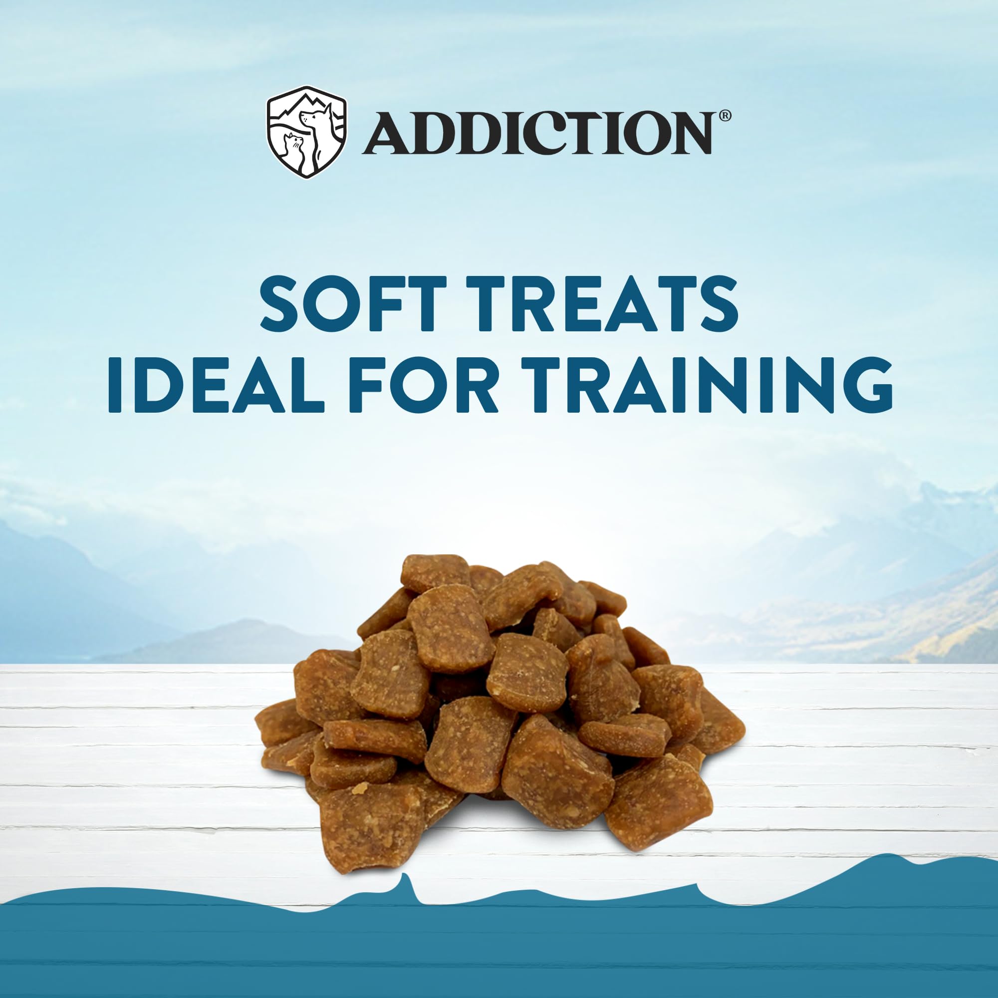 Addiction Meaty Bites Beef Recipe - Dog Treats - Crafted in New Zealand - High Meat Content - Grain and Gluten-Free - Soft and A