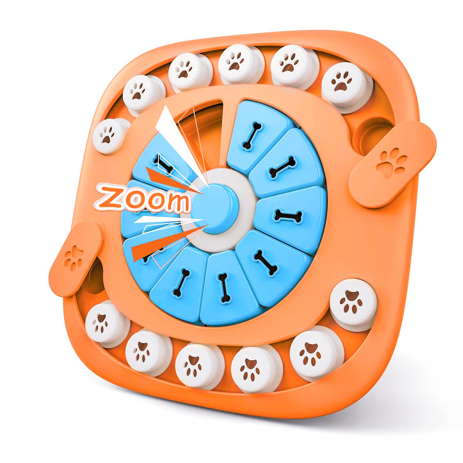 FOXMM Dog Puzzle Toys,Interactive Treat Puzzle Dog Toy for IQ Training & Mental Stimulating,Treat Puzzle Dispensing with Squeaky