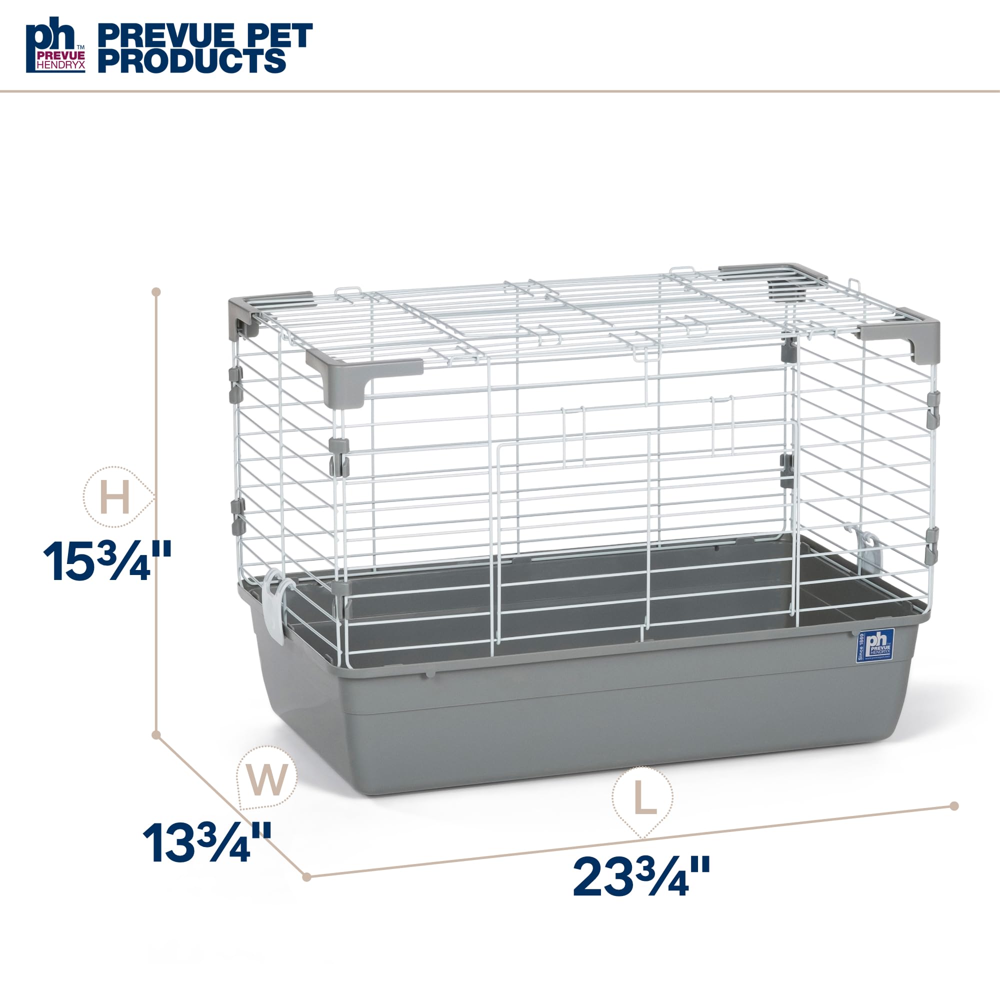 Prevue Pet Products Small Animal Tubby - Gray Base, Extra Small