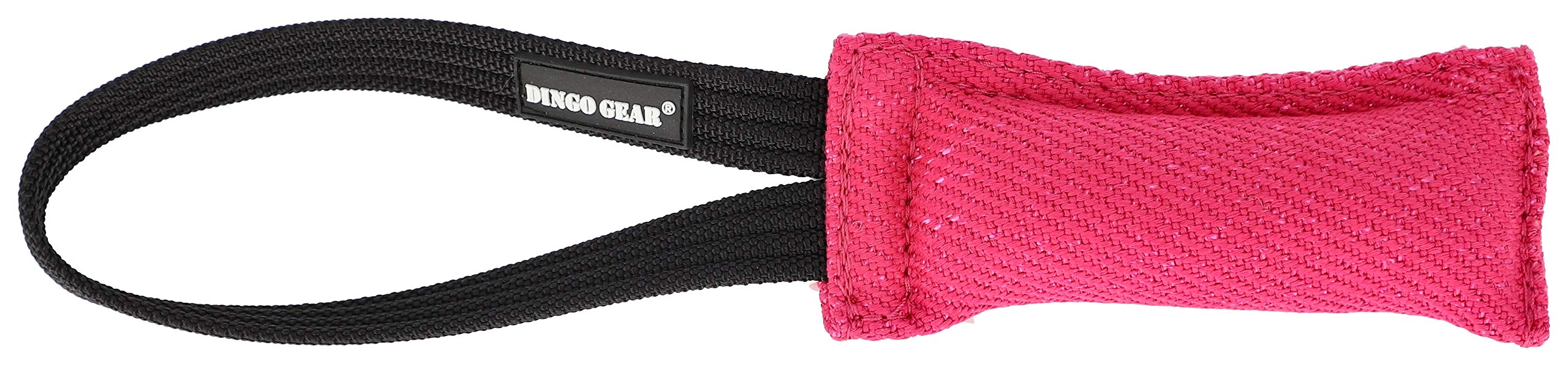Dingo Gear French Linen tug Toy for Dog, Dog Bumper for Training, Agility, tug of war, Dog bite Pillow for Strong Dog, 1handle 6