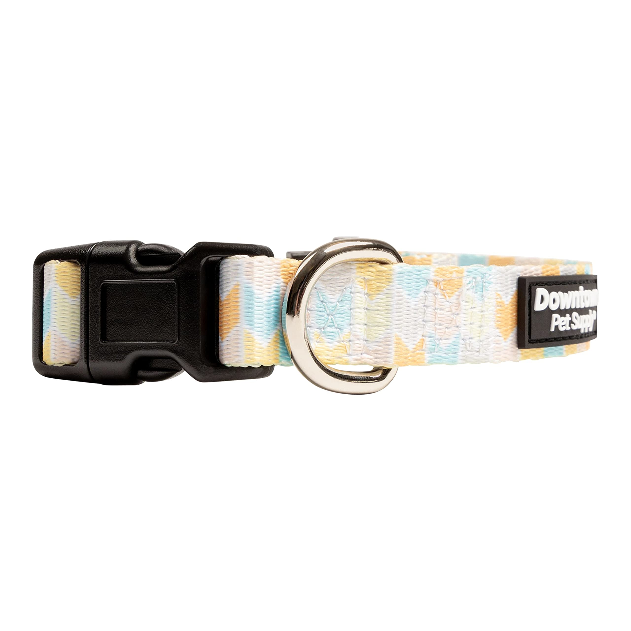 Downtown Pet Supply - Best & Fancy Dog Collar - Lightweight Adjustable With Quick Buckle & D-Ring - Hand Wash Safe - Chevron - M